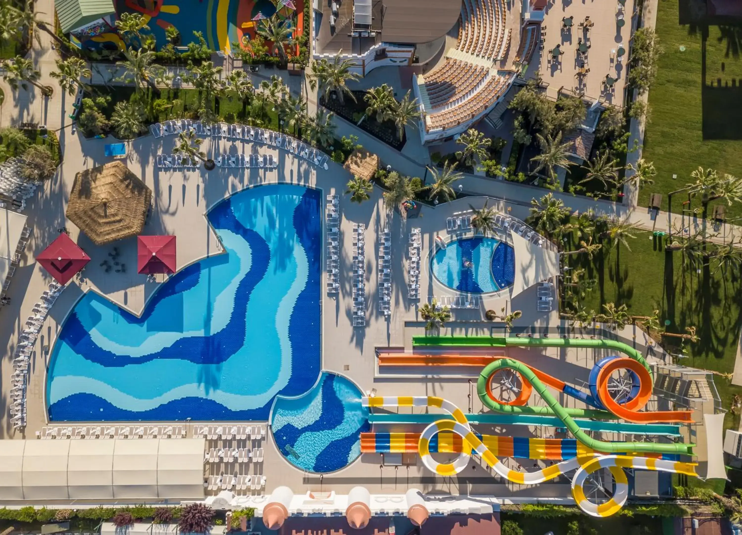 Bird's eye view, Pool View in Belek Beach Resort Hotel