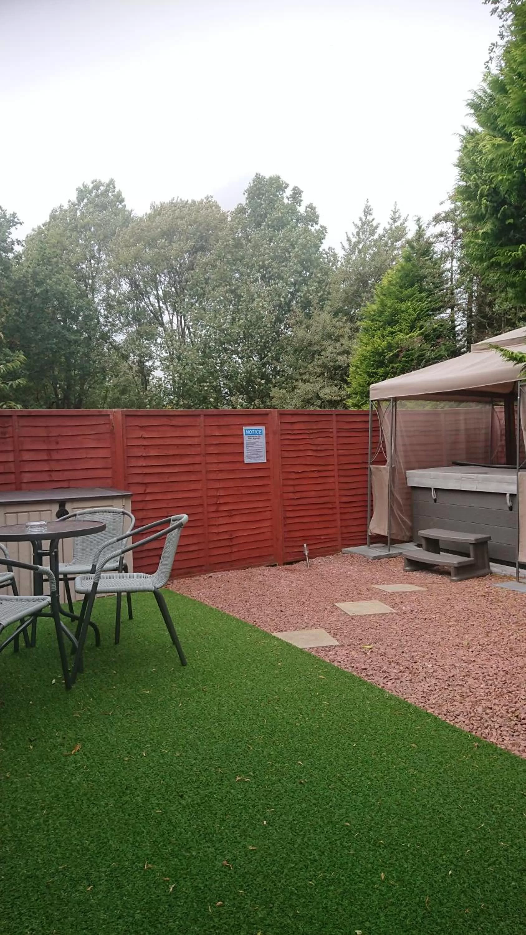 Garden view in Glenfern Guest House and a separate Cottage with its own private hot tub