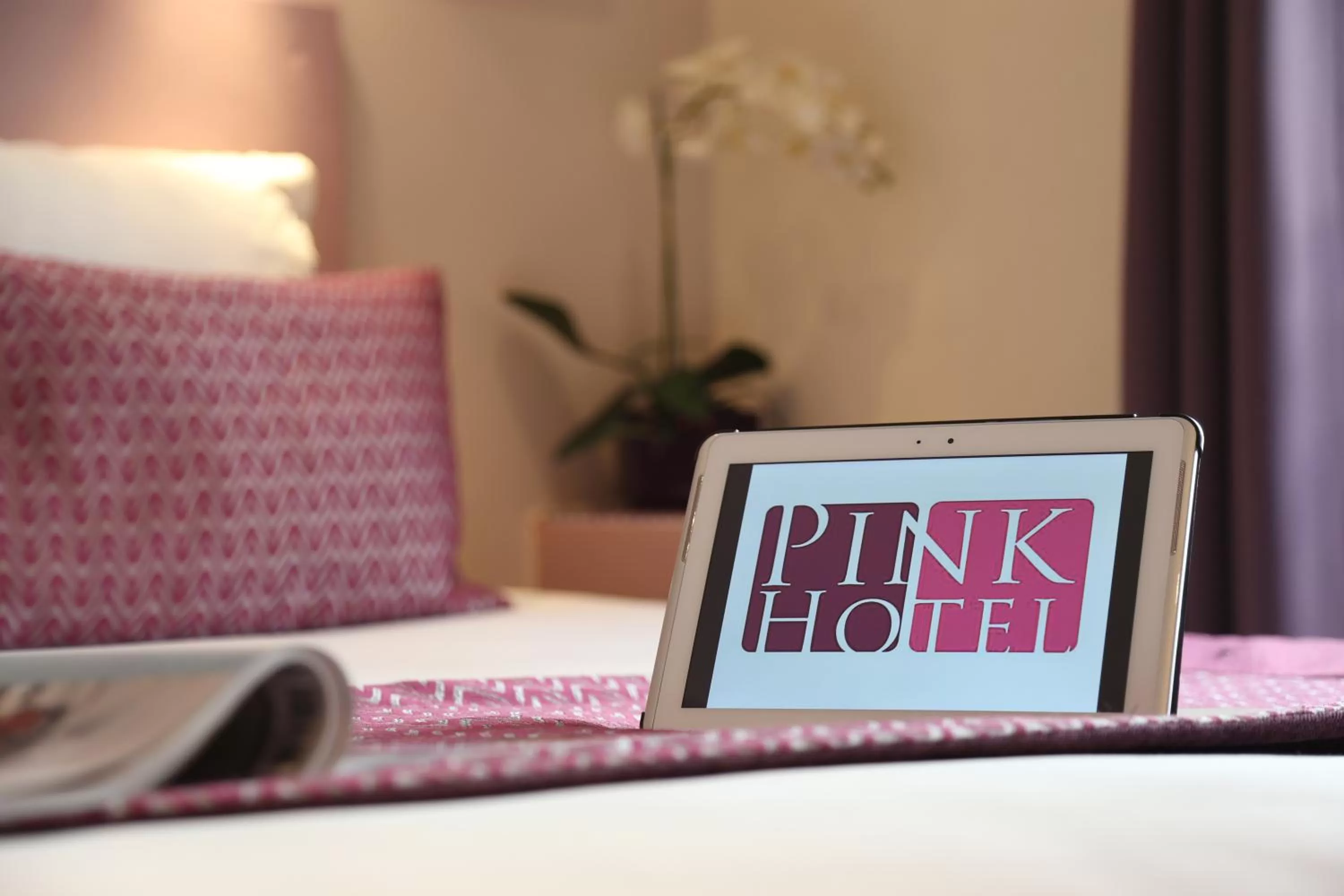 Bed in Pink Hotel