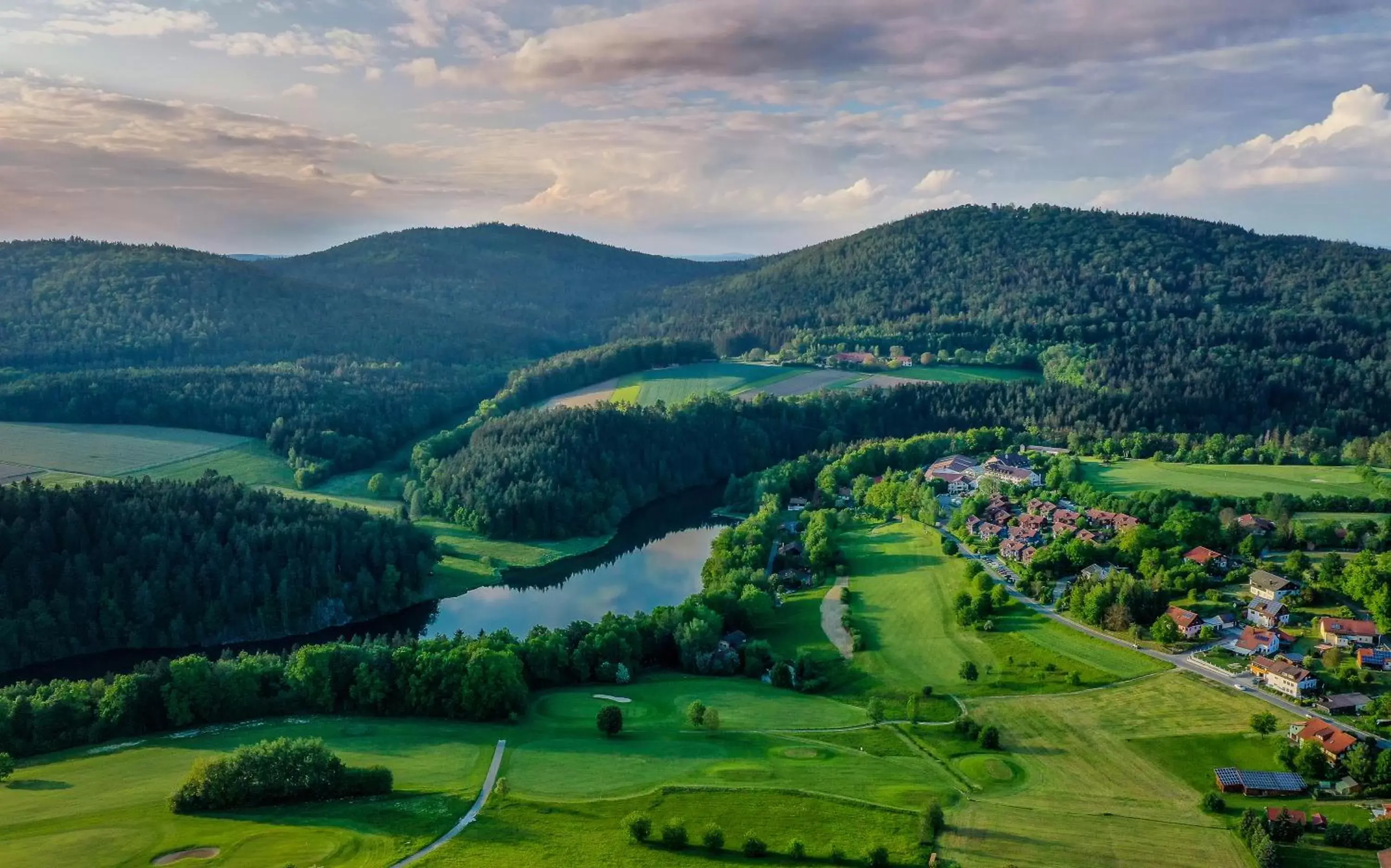 Property building, Bird's-eye View in Hotel Wutzschleife