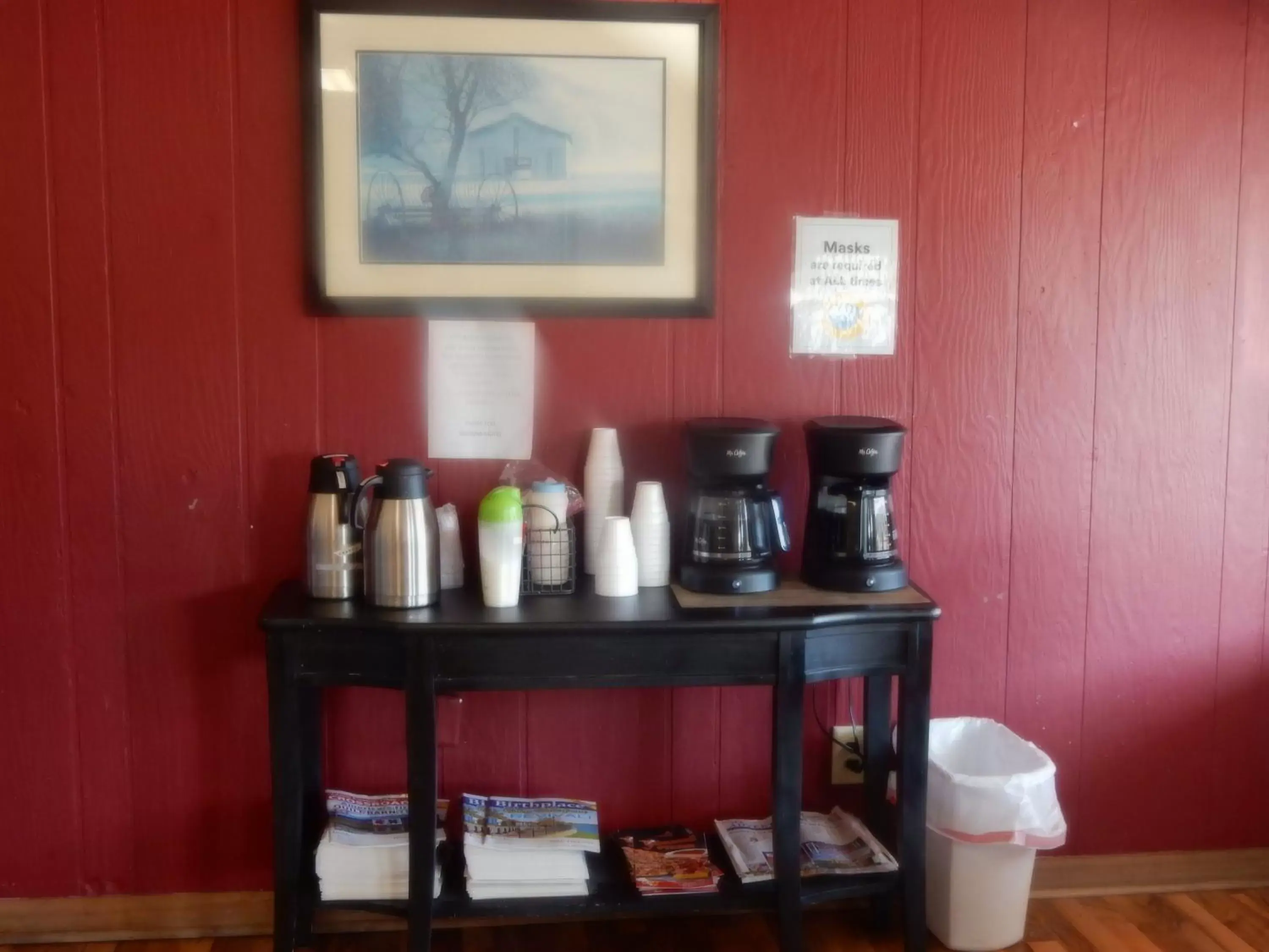 Coffee/Tea Facilities in Brown's Motel