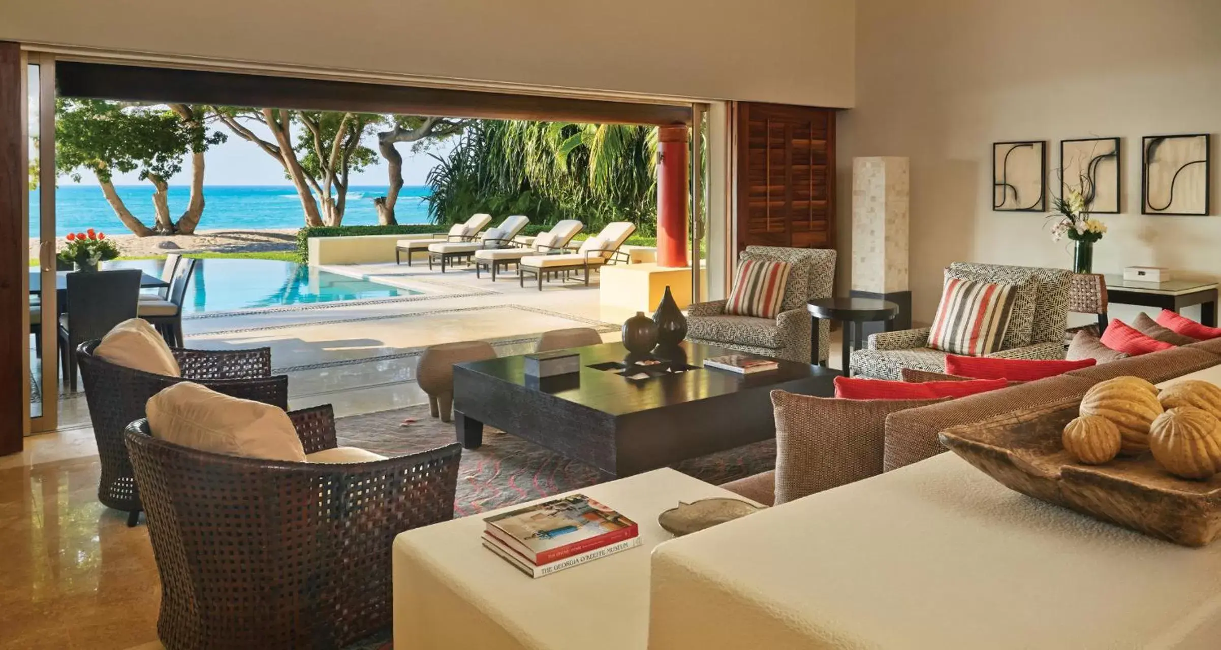 Living room, Pool View in Four Seasons Resort Punta Mita