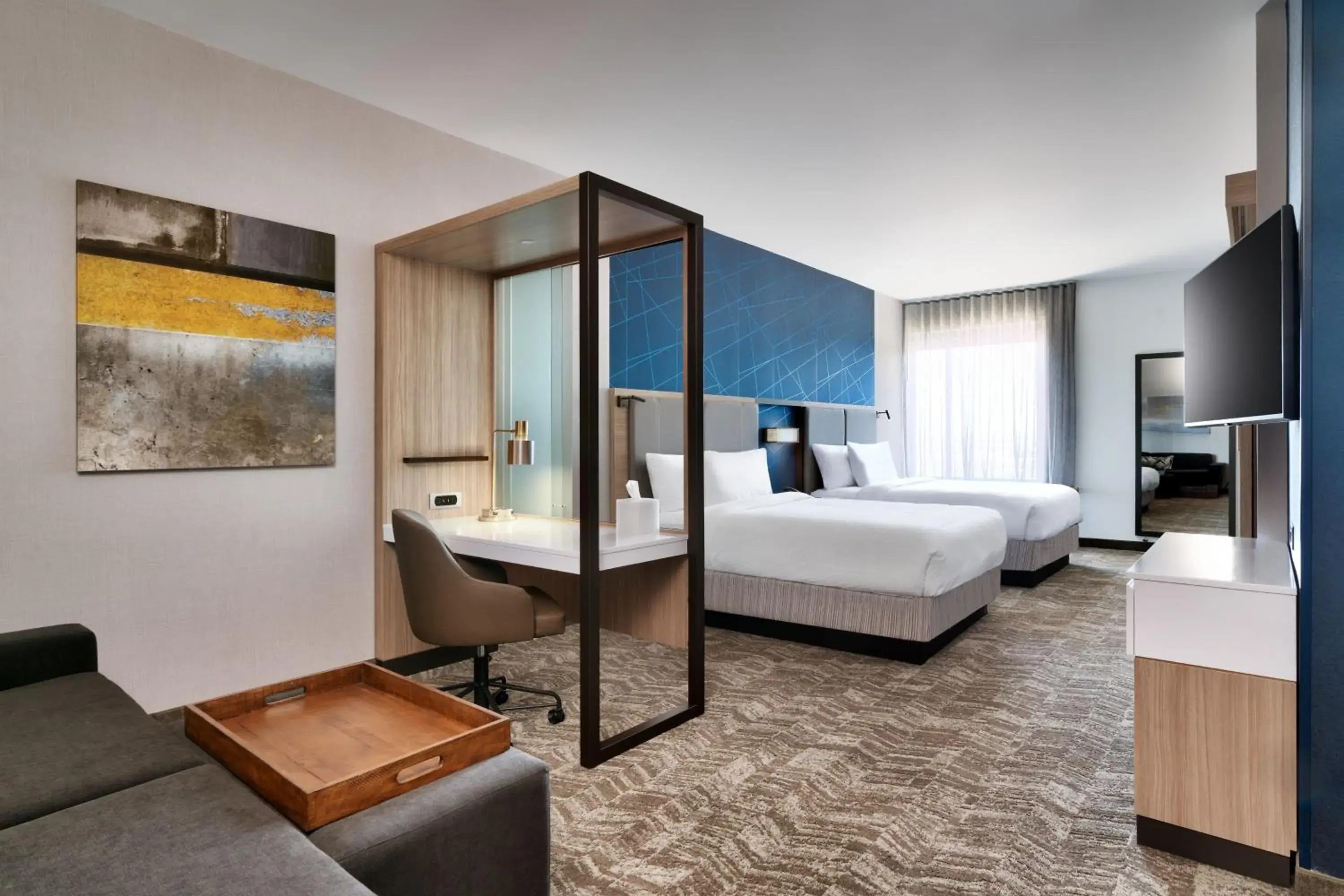 Queen Suite with Two Queen Beds and Trundle Bed in SpringHill Suites by Marriott Phoenix Scottsdale Queen Suite with Two Queen Beds and Trundle Bed in SpringHill Suites by Marriott Phoenix Scottsdale