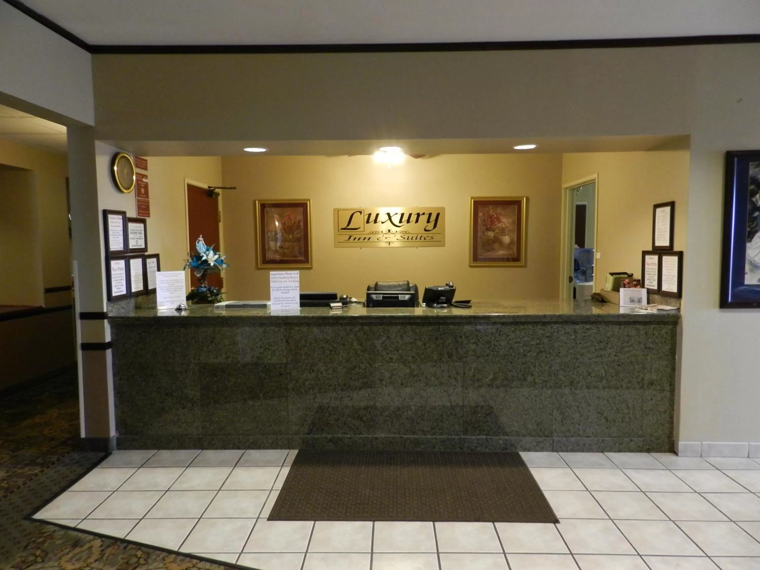 Property logo or sign, Lobby/Reception in Luxury Inn & Suites Troy