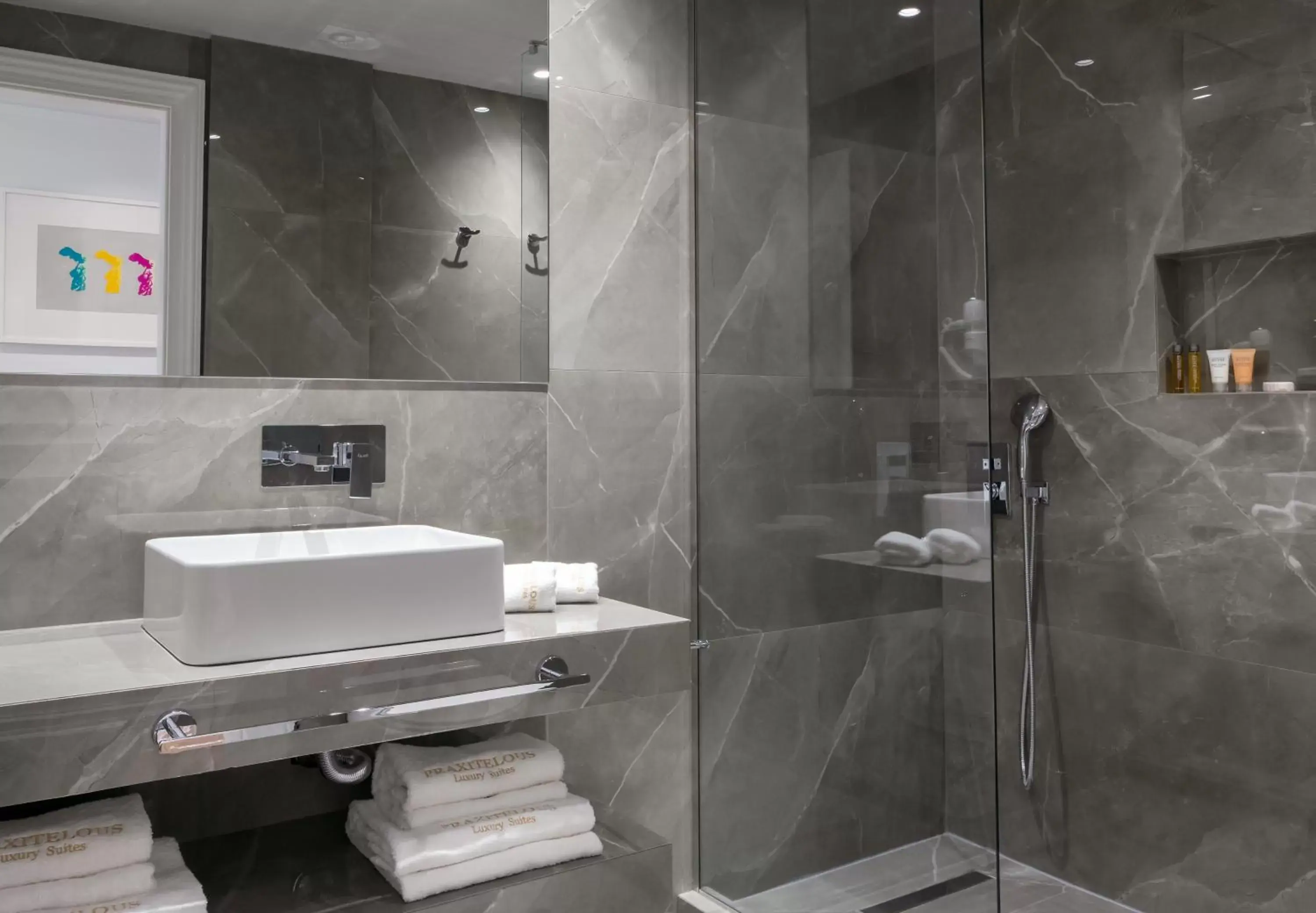 Bathroom in Praxitelous Luxury Suites