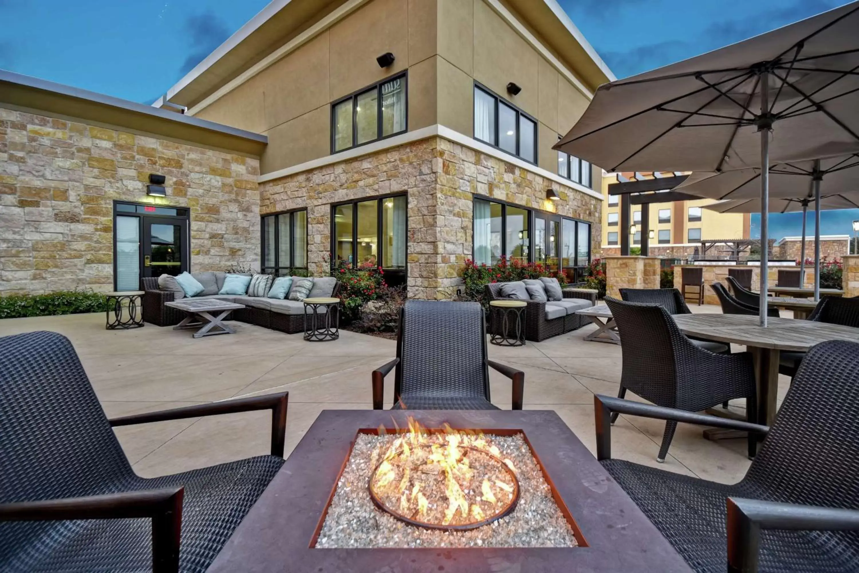 Patio, Restaurant/Places to Eat in Homewood Suites by Hilton Dallas Arlington South