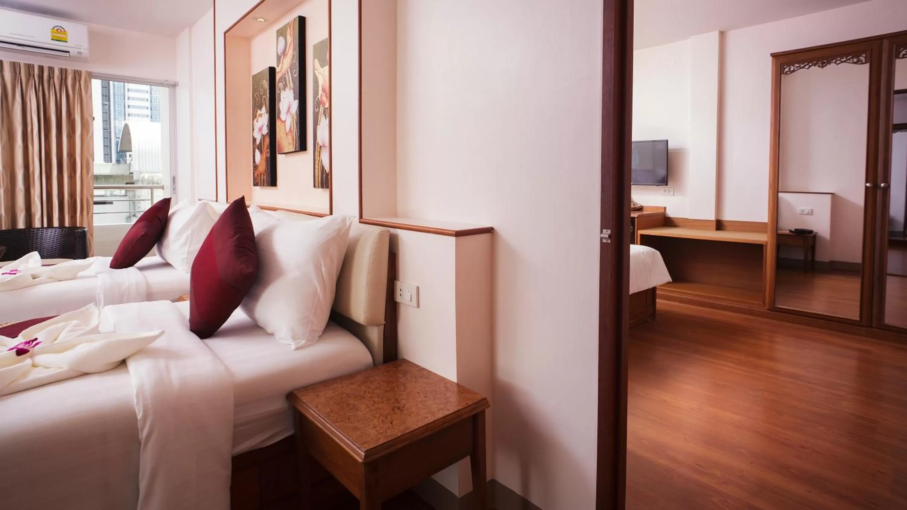 Bed in KC Place Hotel Pratunam