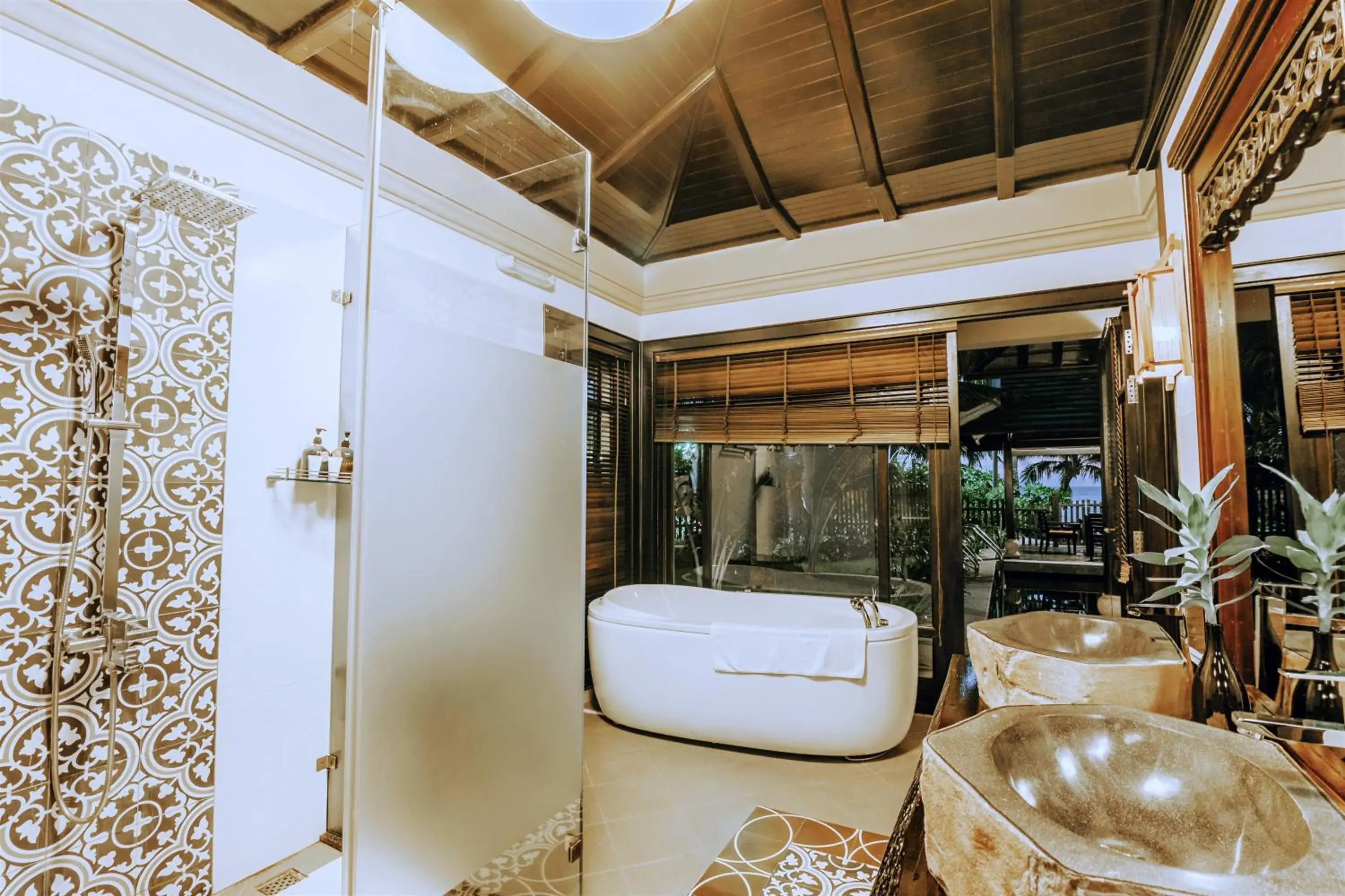 Shower, Bathroom in Anja Beach Resort & Spa