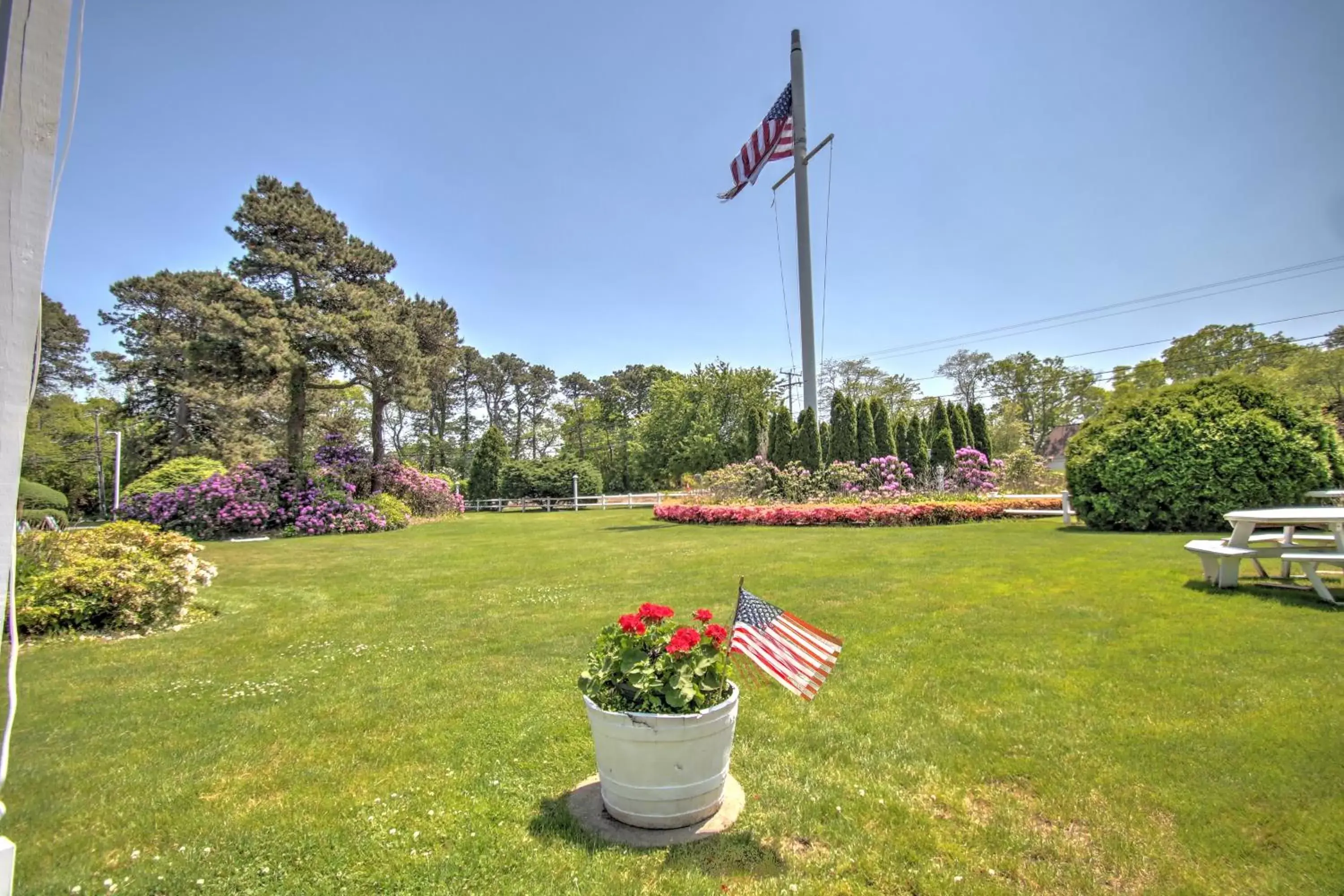 View (from property/room), Garden in Sandy Neck Motel