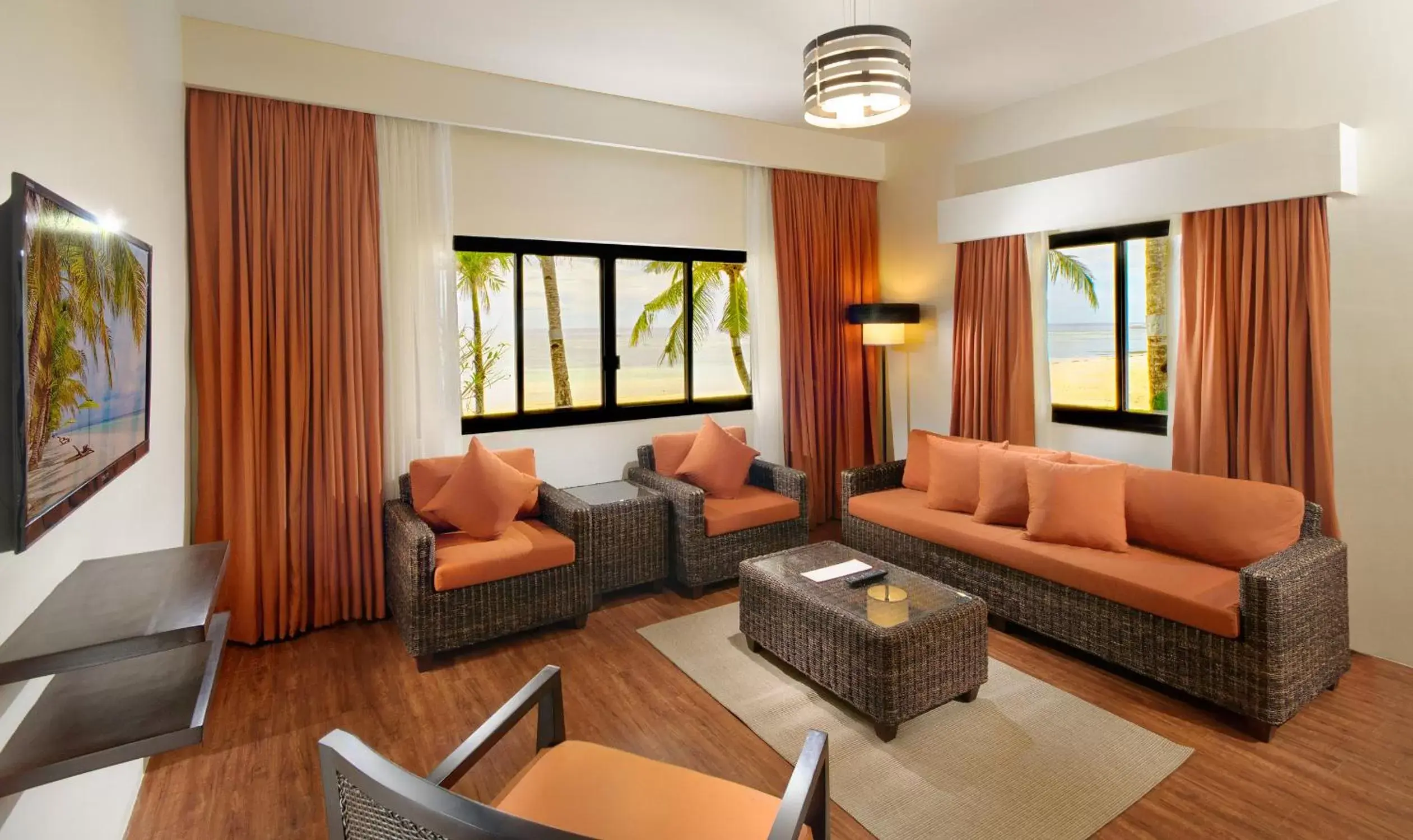 Living room in Oceanica Resort Panglao, Bohol Living room in Oceanica Resort Panglao, Bohol