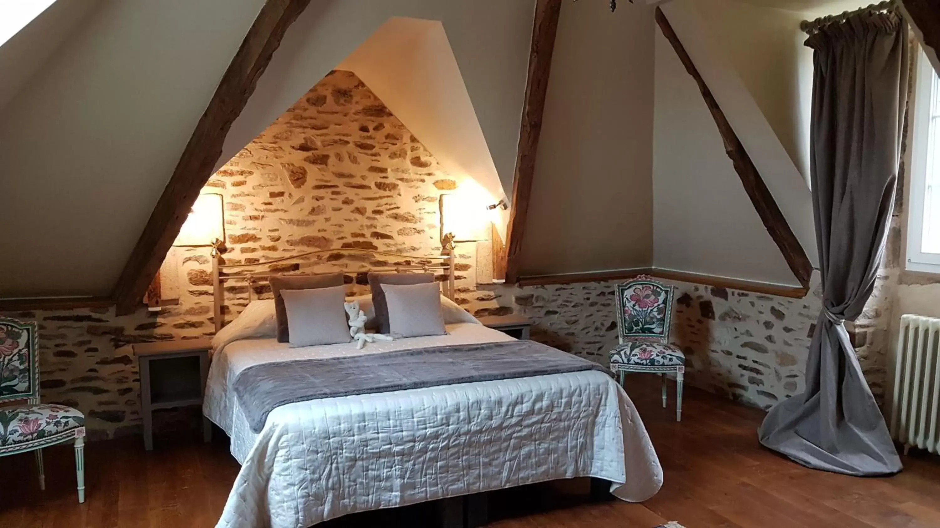 Bedroom, Bed in Le Manoir de la Bigotière