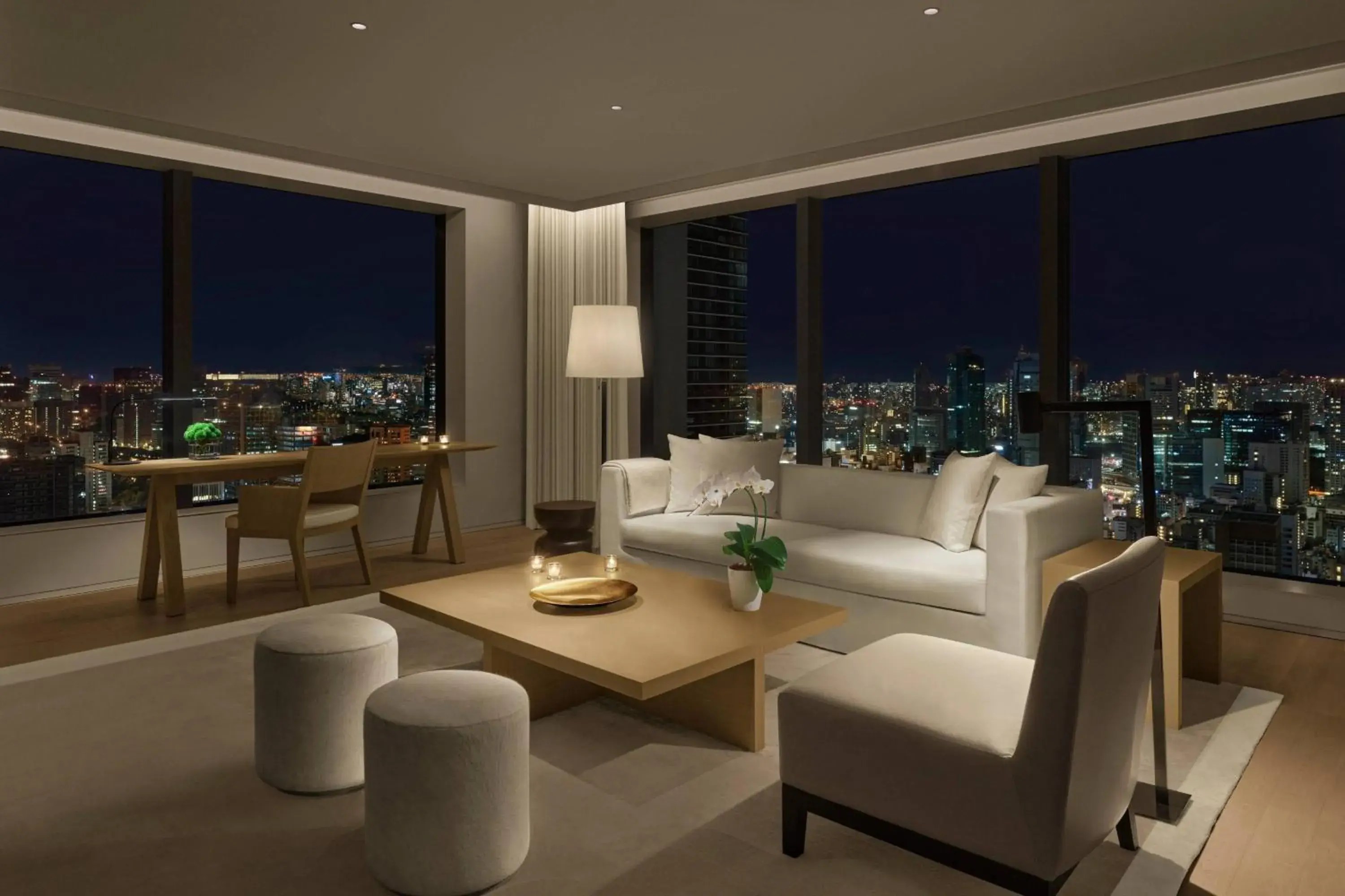 Living room, City View in The Tokyo EDITION, Toranomon