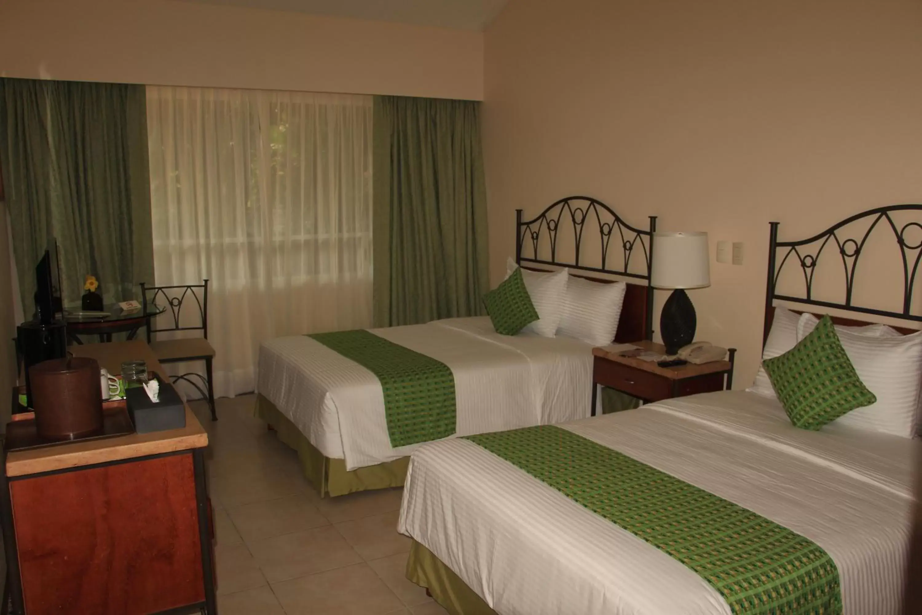 Bed in Hotel Villa Mercedes Palenque