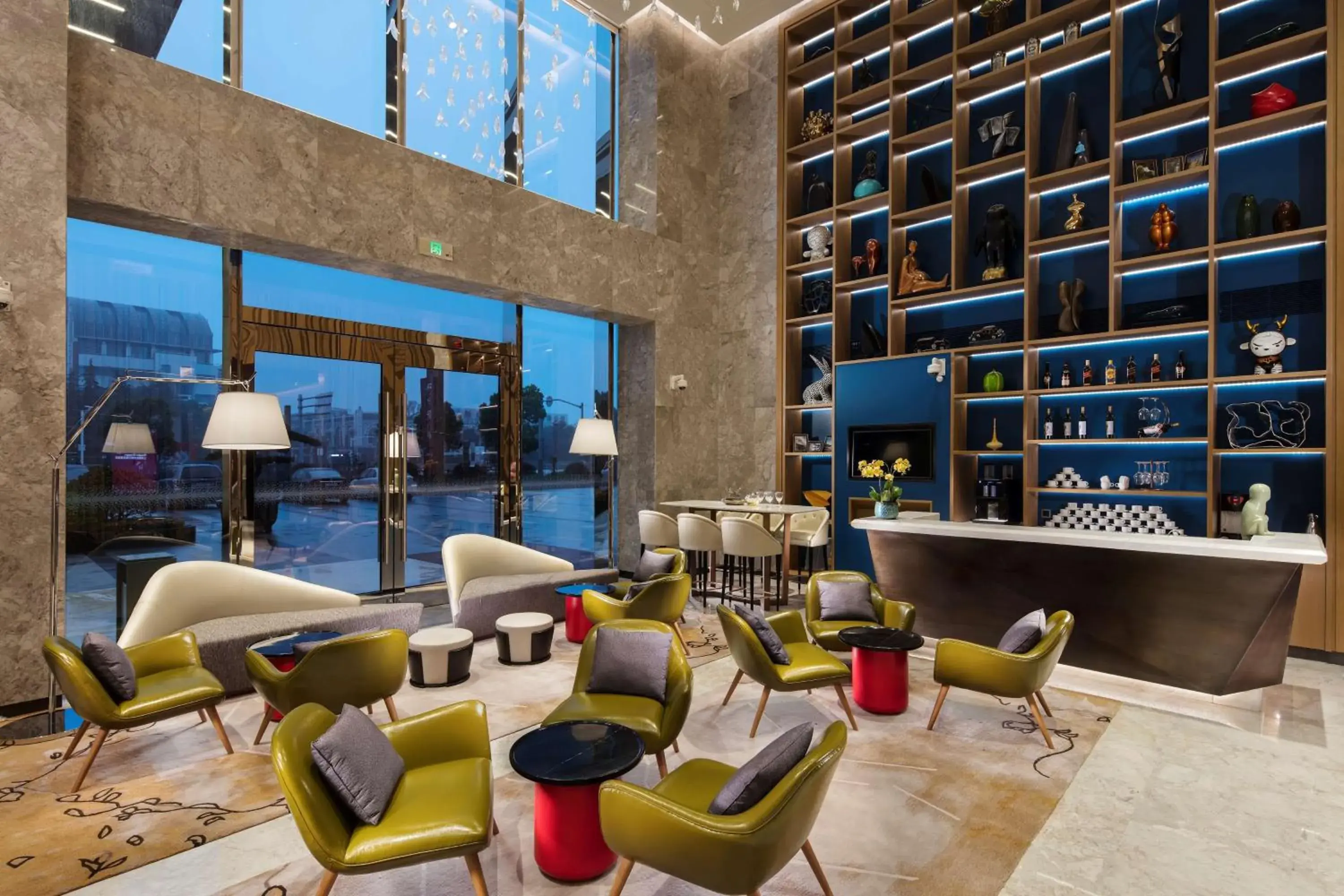 Lobby or reception in Hilton Garden Inn Shanghai Hongqiao NECC Lobby or reception in Hilton Garden Inn Shanghai Hongqiao NECC