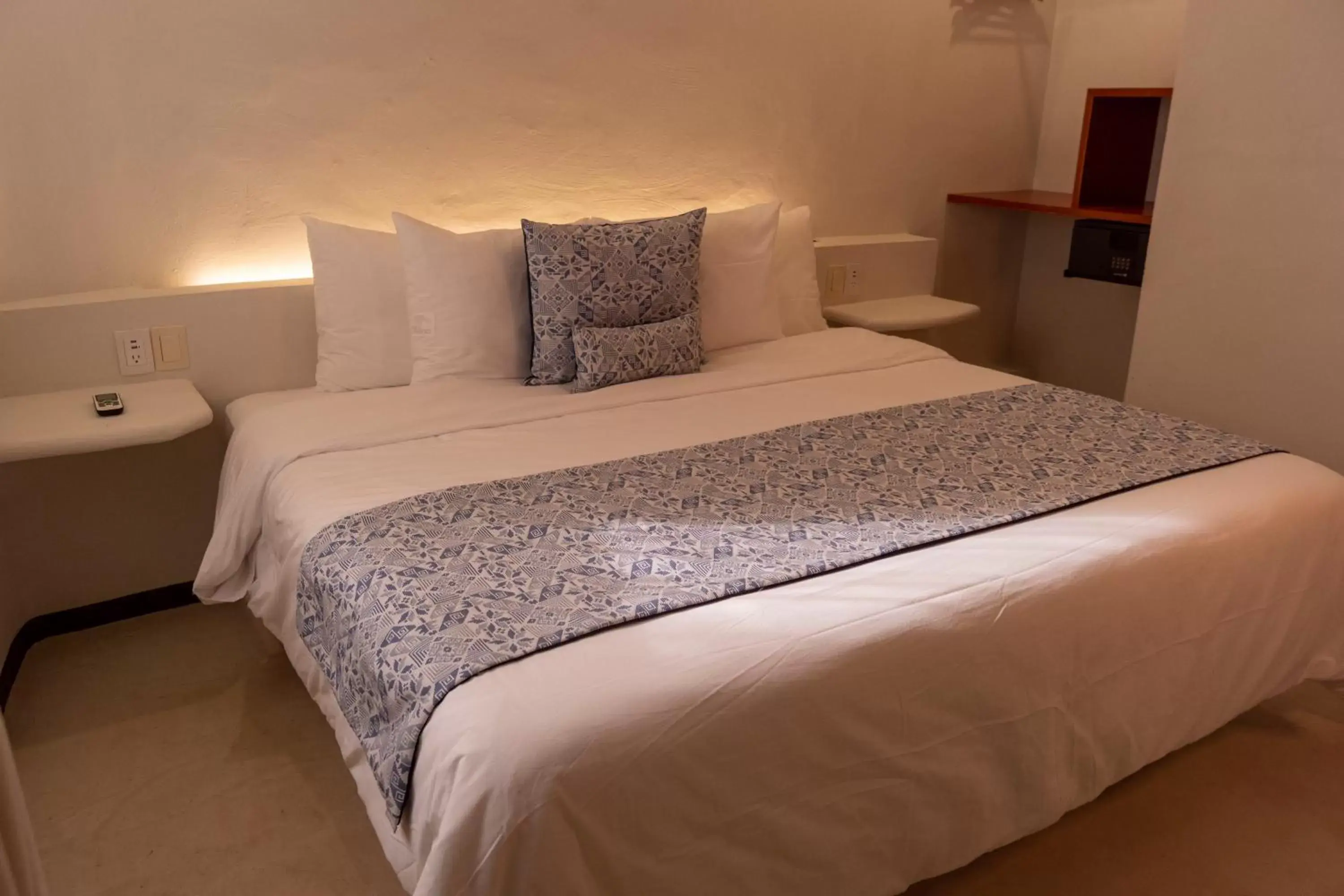 Bed in Hotel Circulo Bacalar