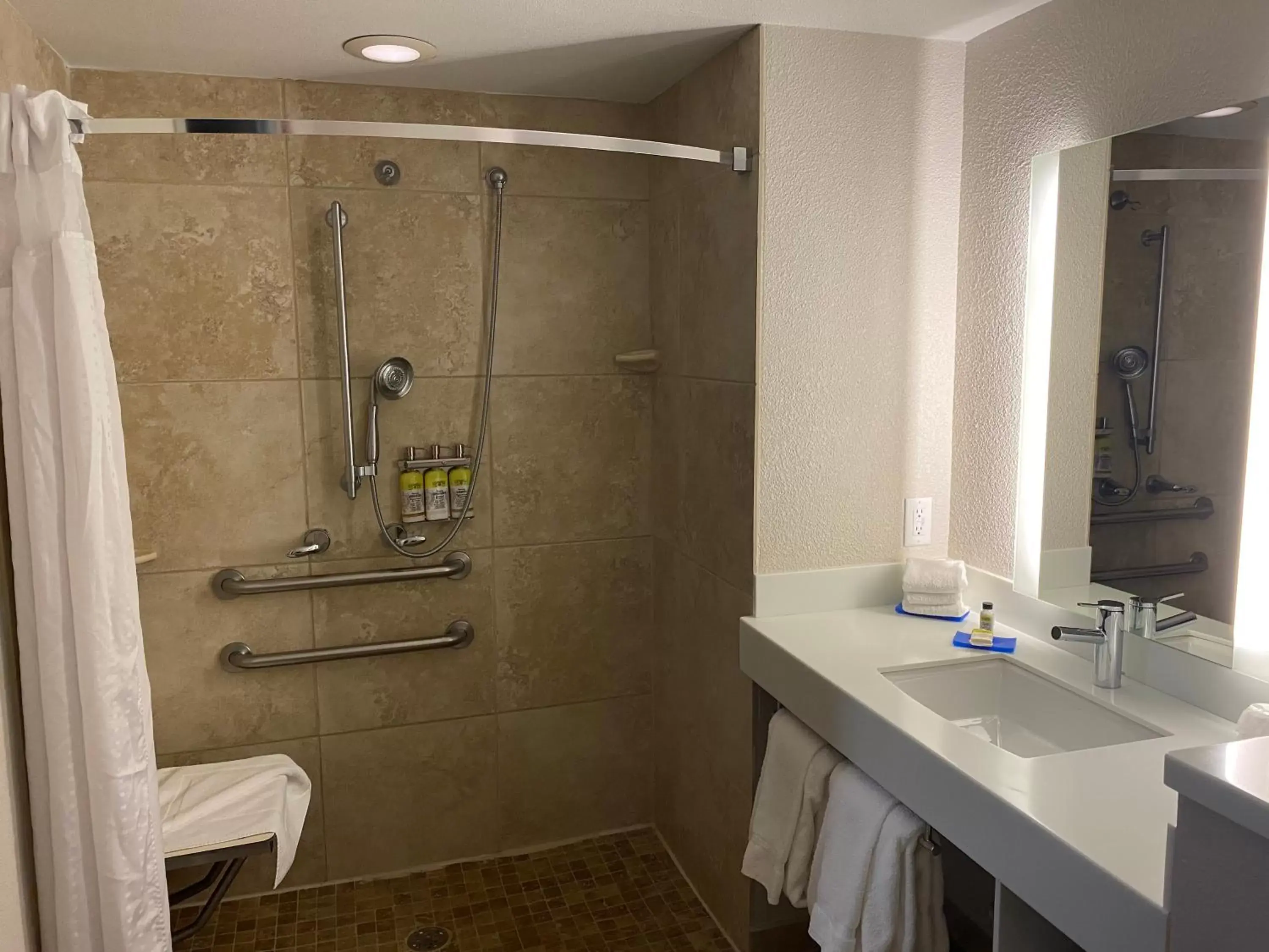 Shower, Bathroom in Holiday Inn Express & Suites Albuquerque Historic Old Town, an IHG Hotel