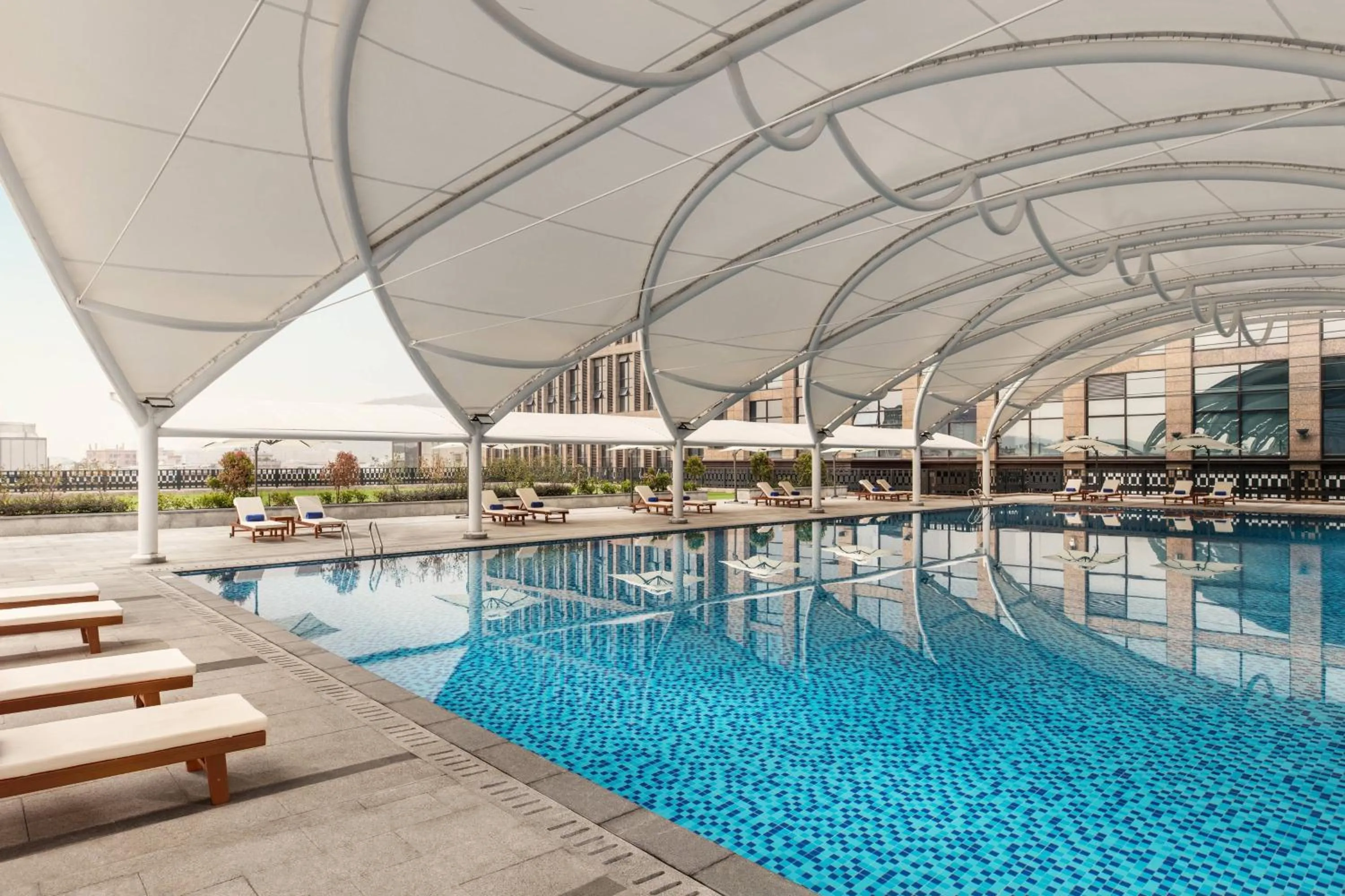 Swimming pool in Courtyard by Marriott Shunde Longjiang, Near Furniture Fair
