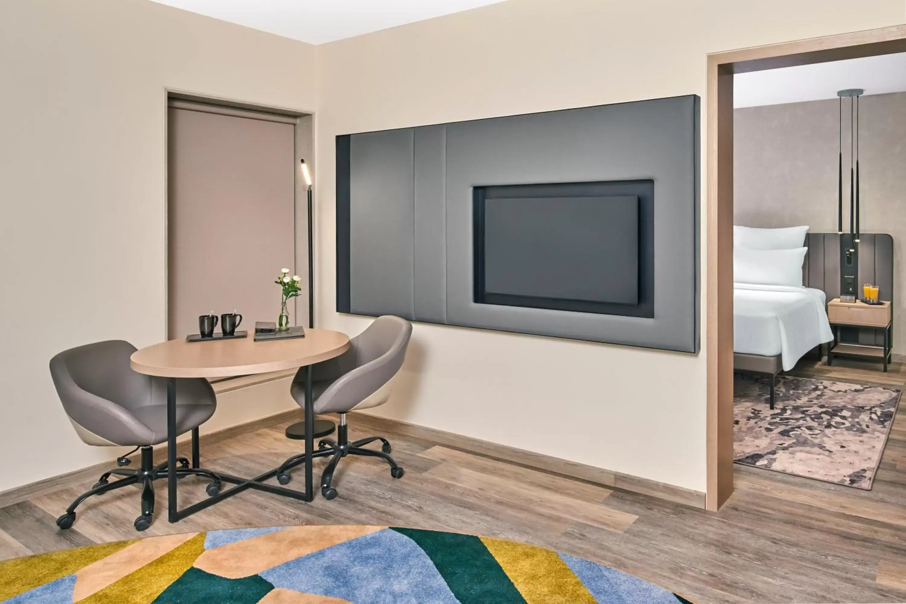 Living room, TV/Entertainment Center in Novotel Mumbai International Airport