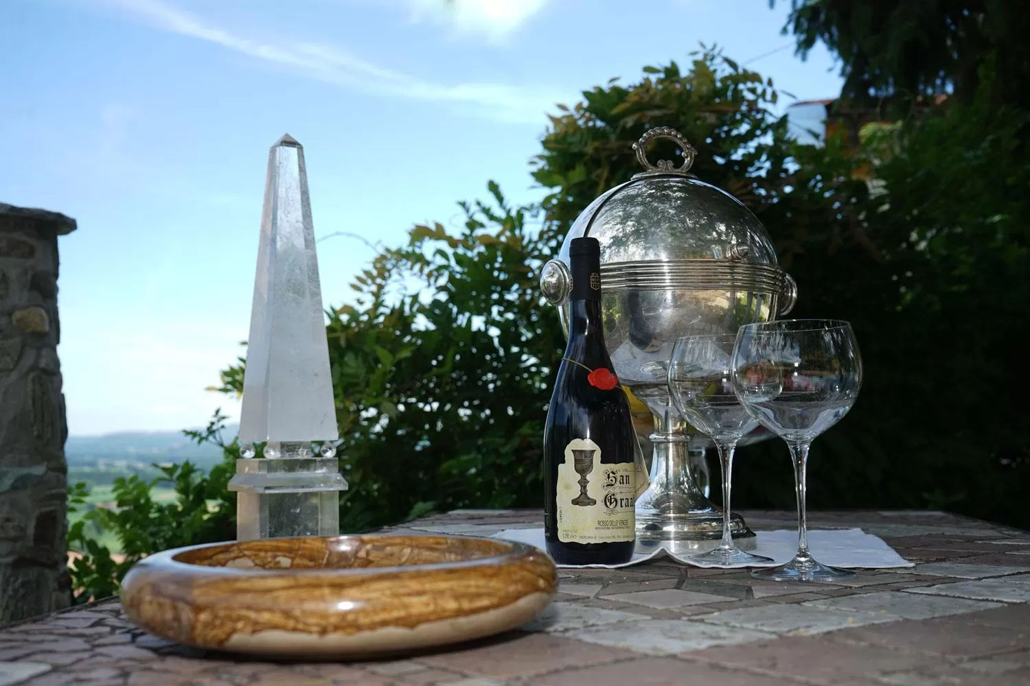 Garden view in b&b Antiche Pietre