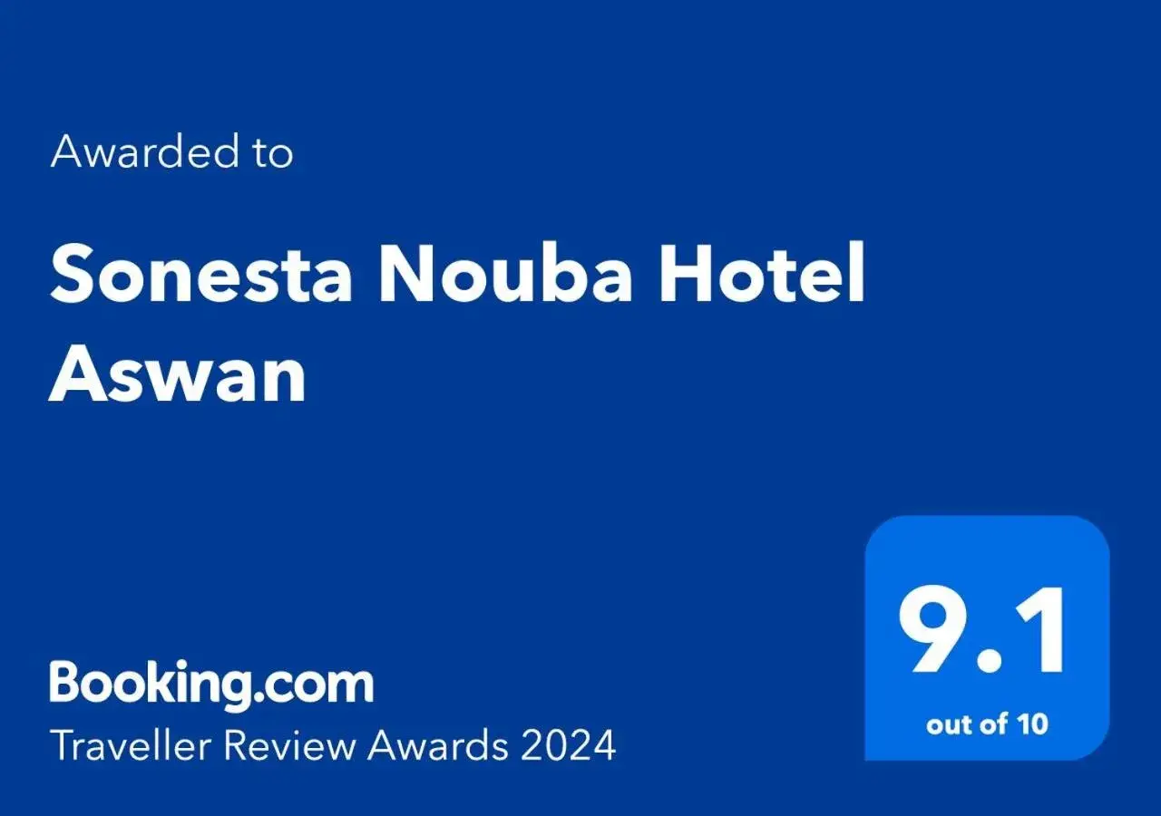 Certificate/Award, Logo/Certificate/Sign/Award in Sonesta Nouba Hotel Aswan