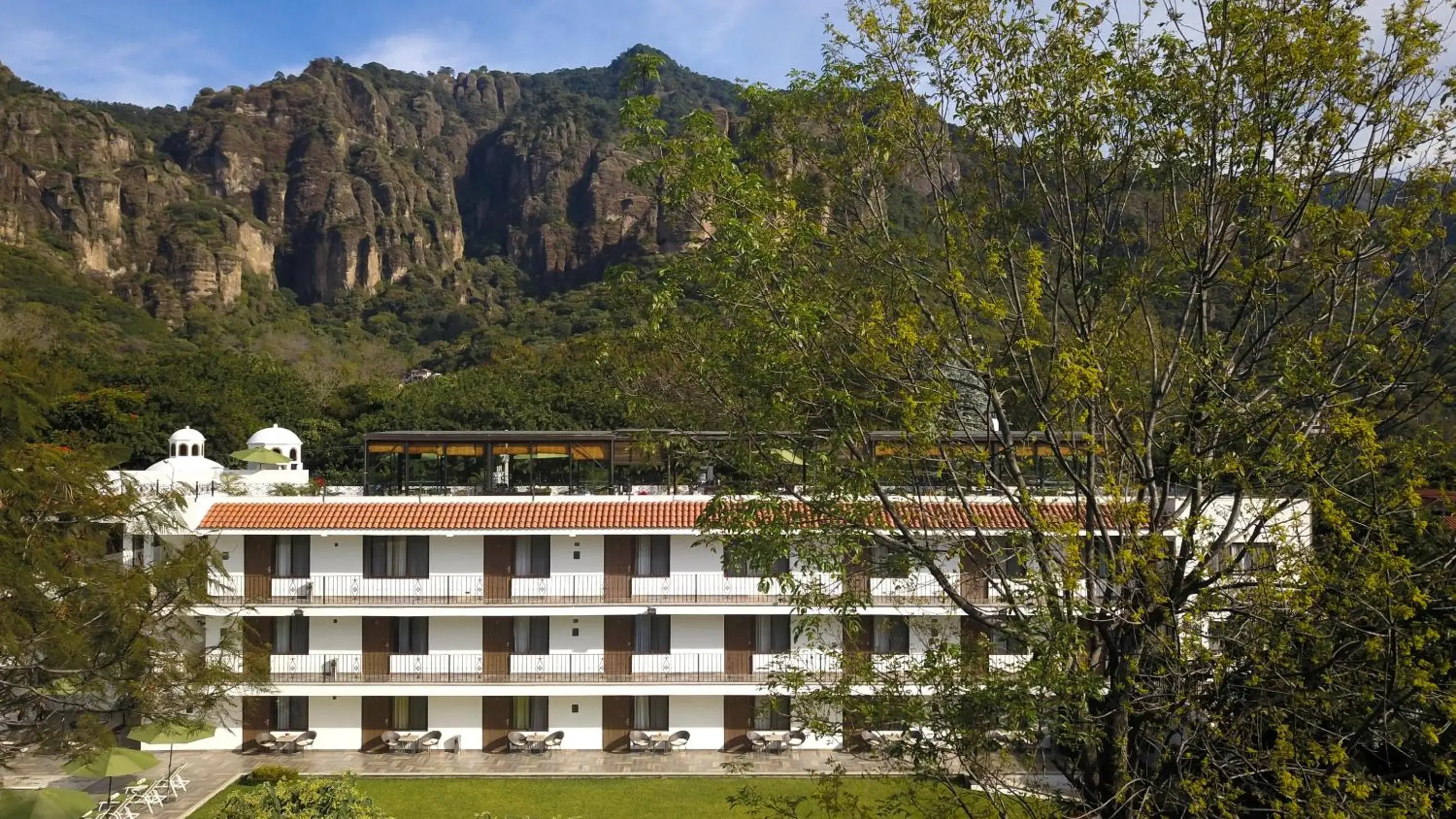 Bird's eye view in Hotel Las Puertas de Tepoztlan