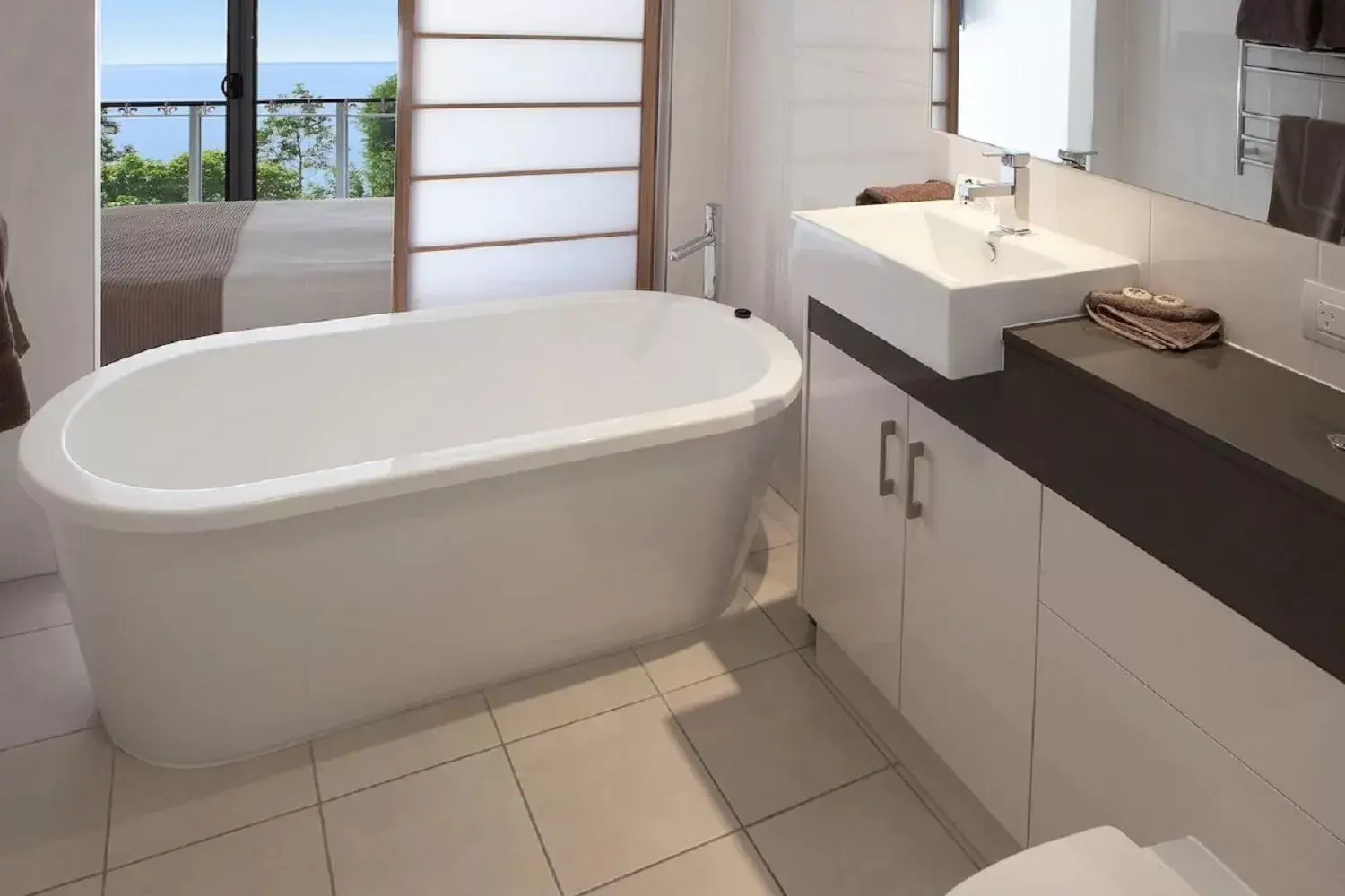 Bathroom in Vision Apartments