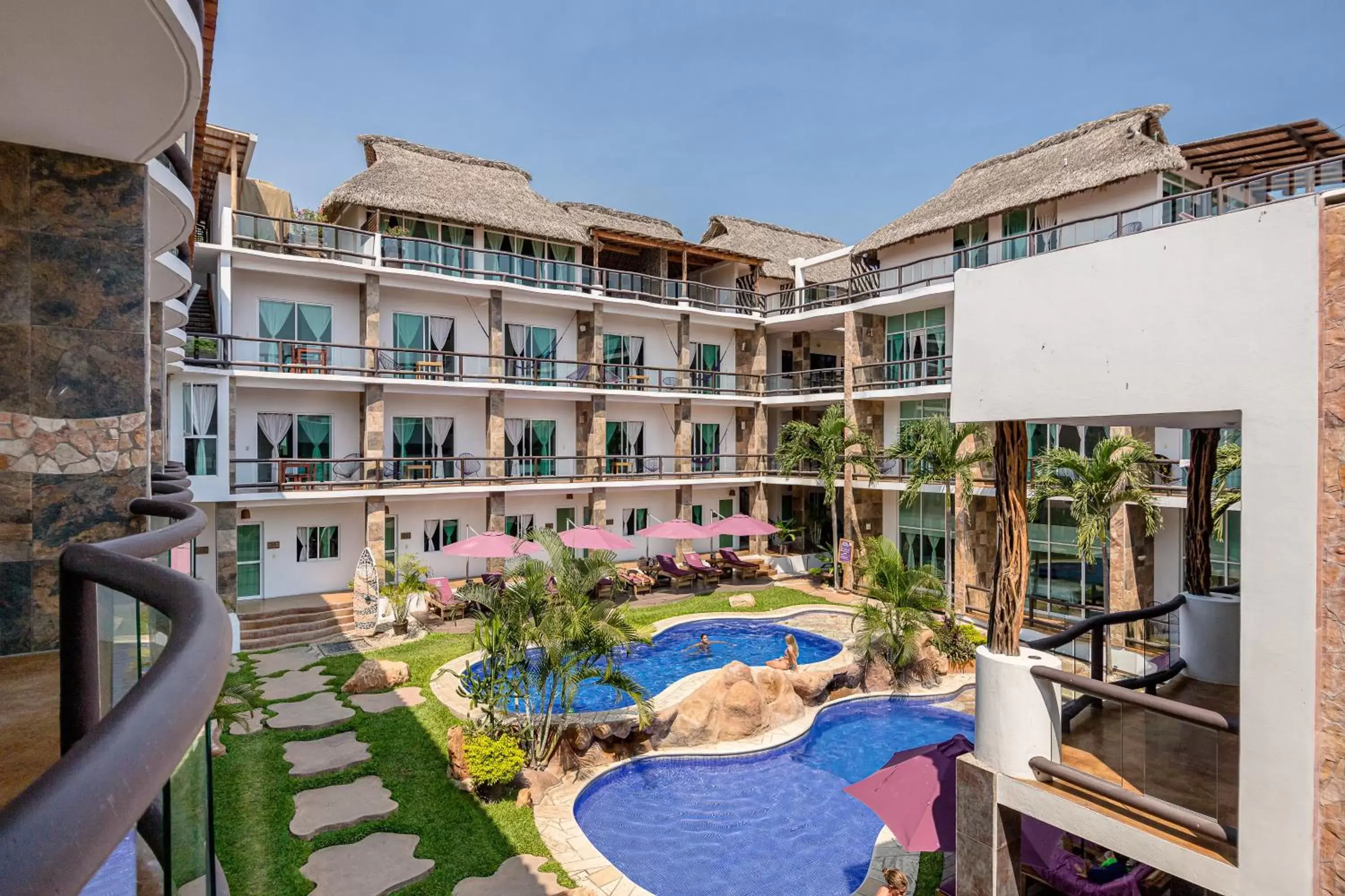 Pool view in Hotel Rockaway Pool view in Hotel Rockaway