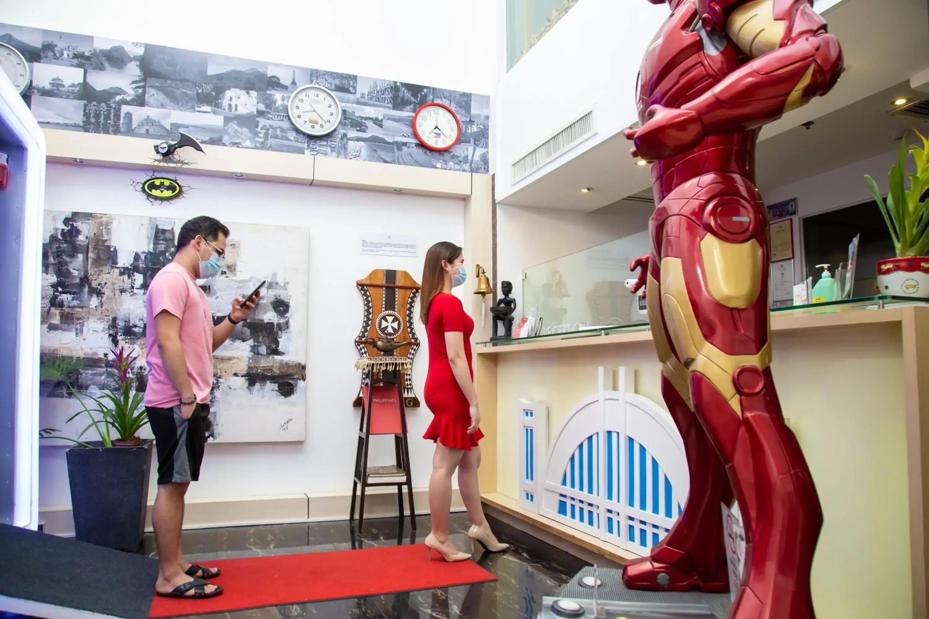 Lobby or reception, Guests in Heroes Hotel