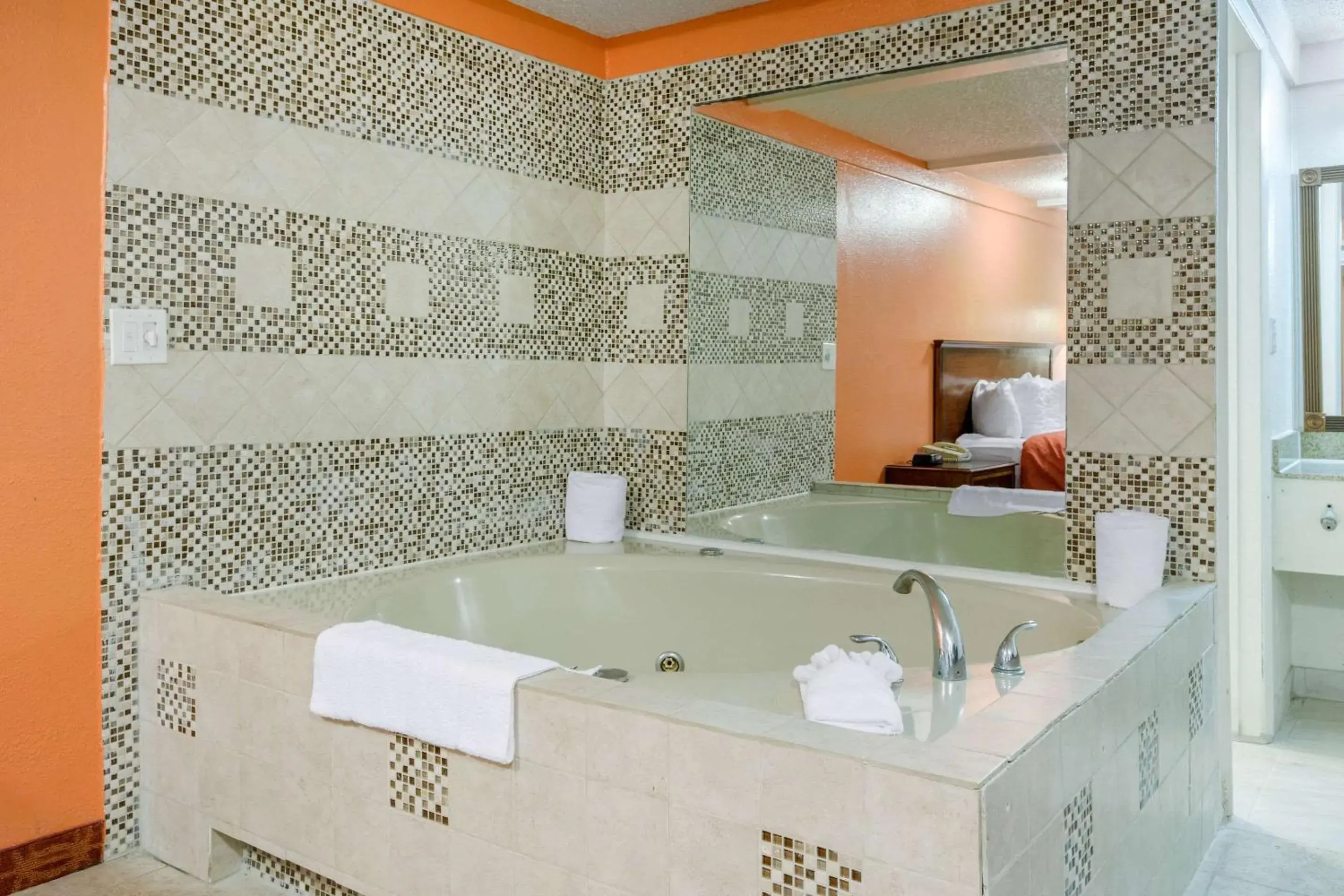 Hot Tub, Bathroom in Rodeway Inn Auburn Hills