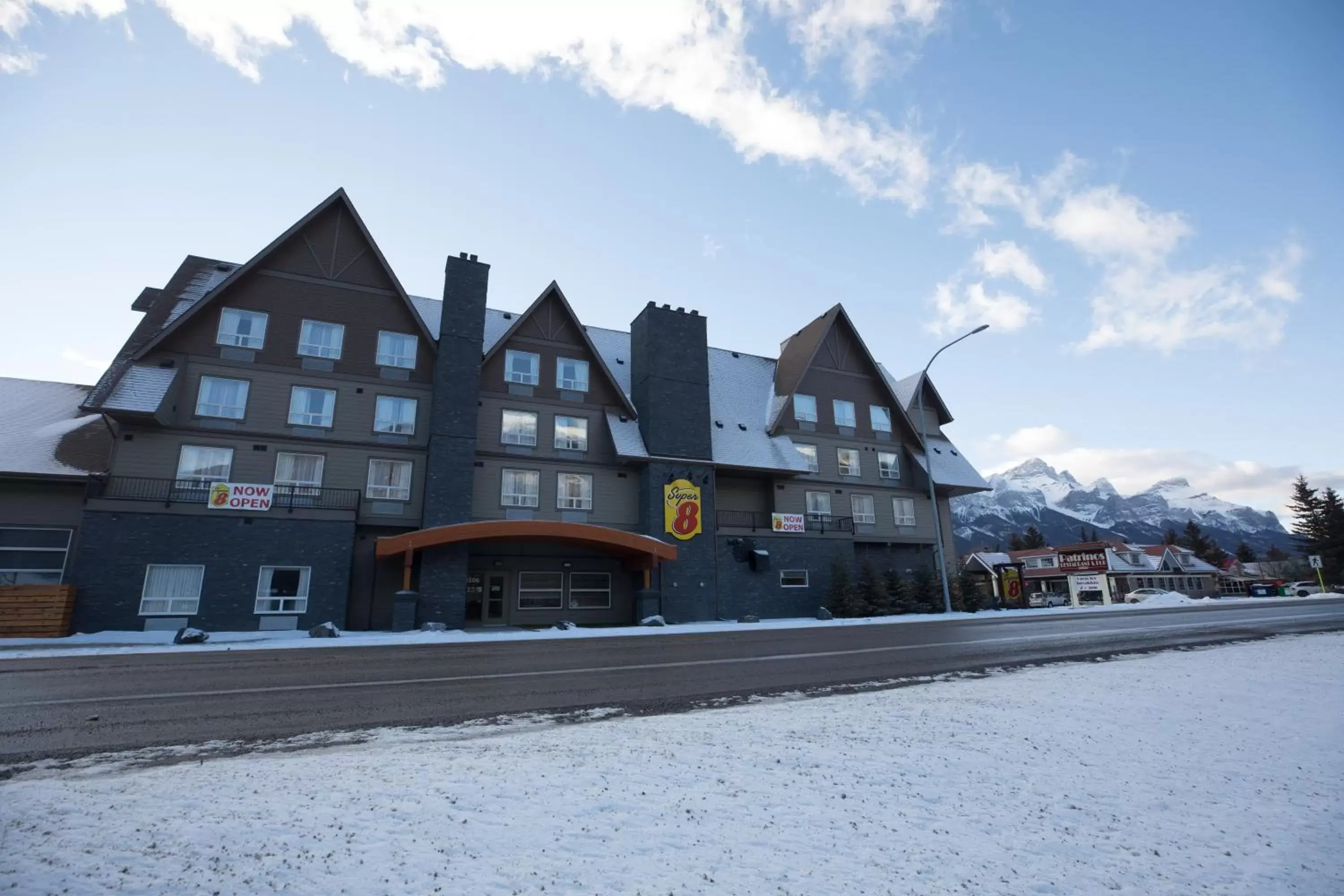 Property building, Winter in Super 8 by Wyndham Canmore