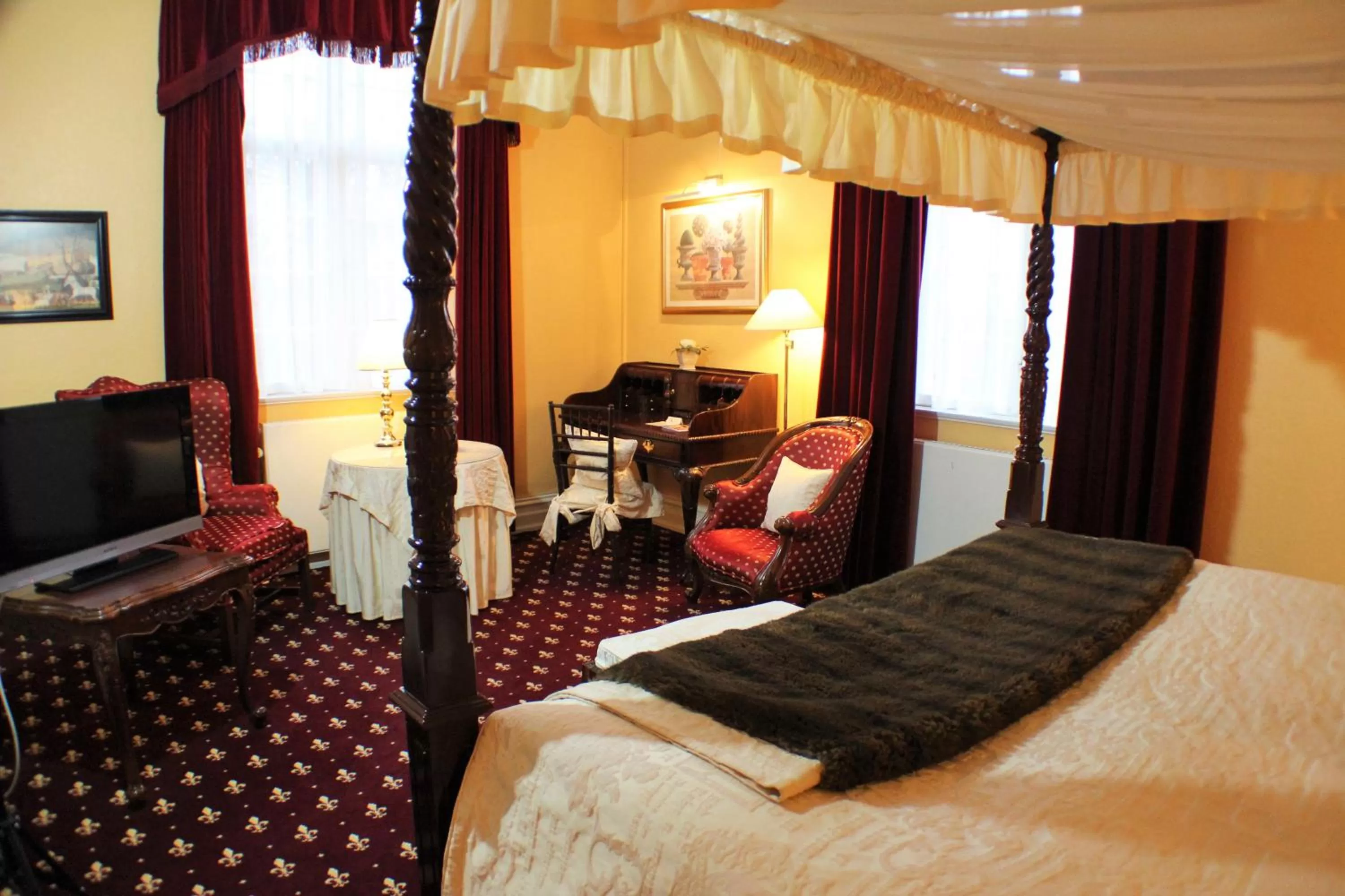 Decorative detail, Bed in Sophiendal Manor