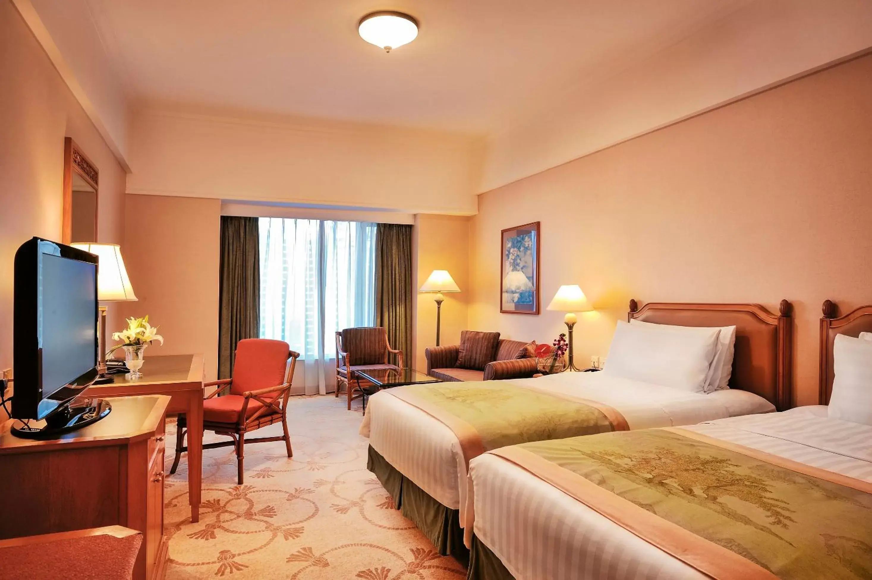 Living room, Bed in Shangri-La Beihai Living room, Bed in Shangri-La Beihai