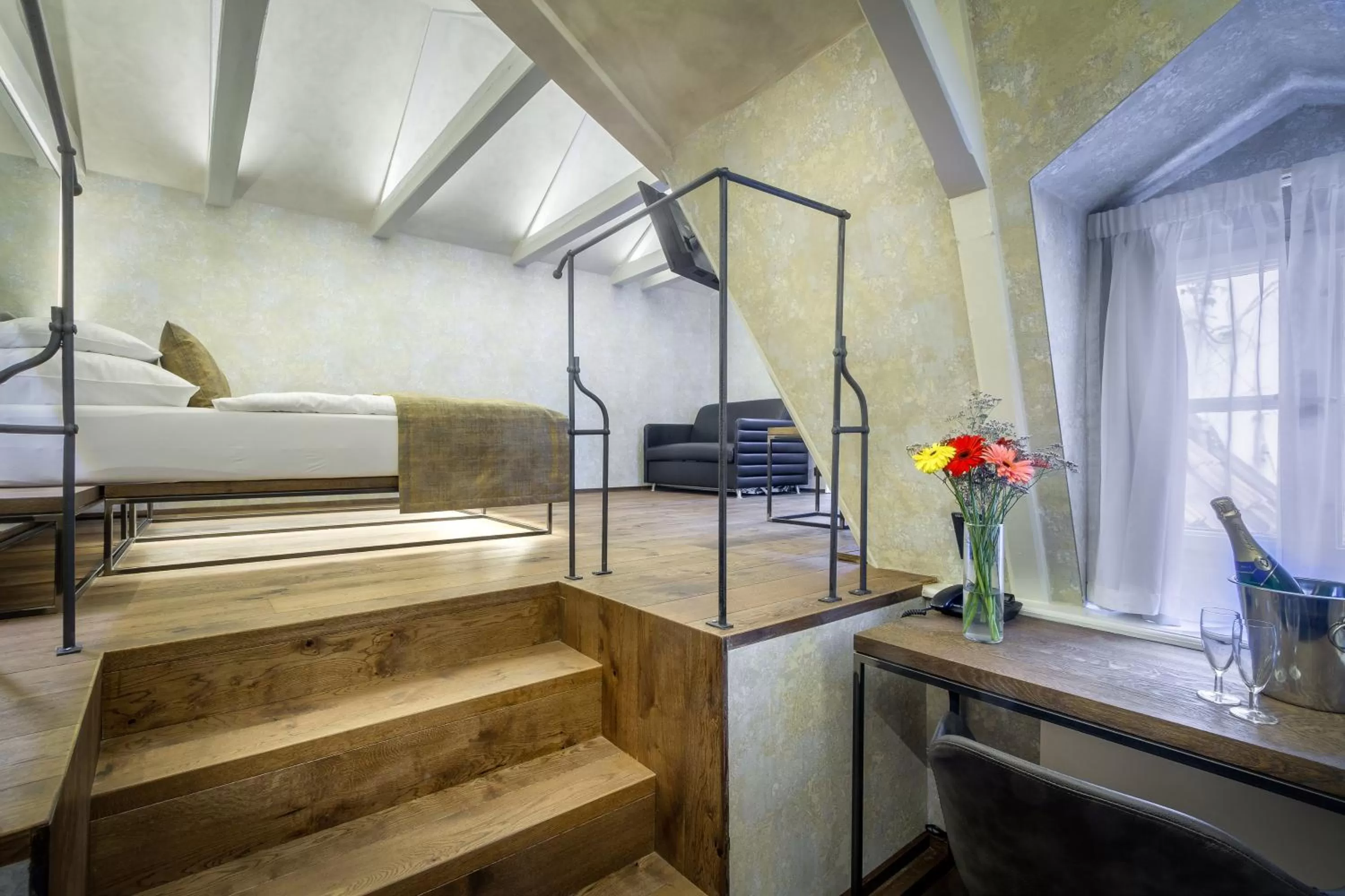 Bedroom, Bed in Hotel Waldstein