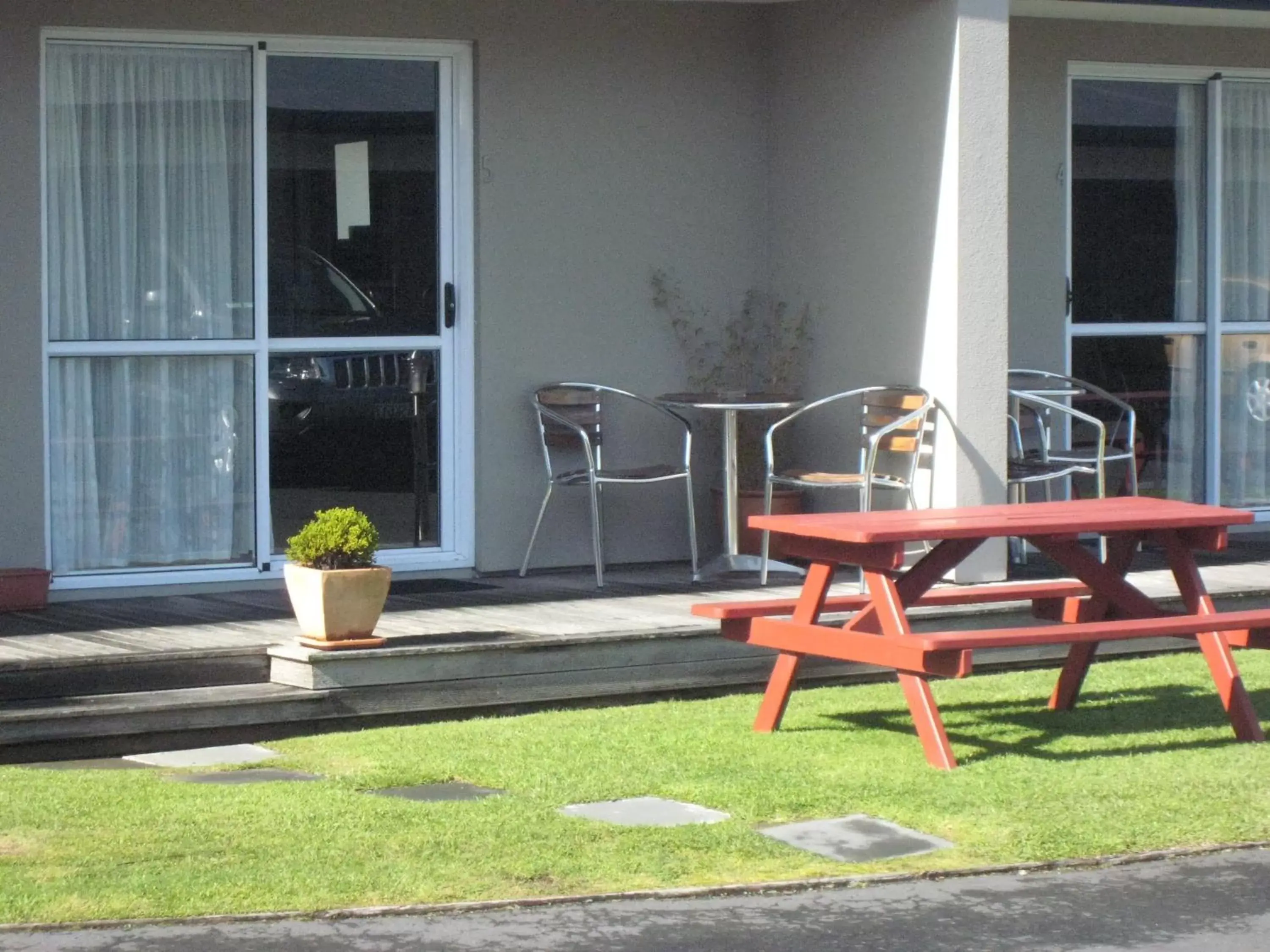 Patio in Buller Court on Palmerston