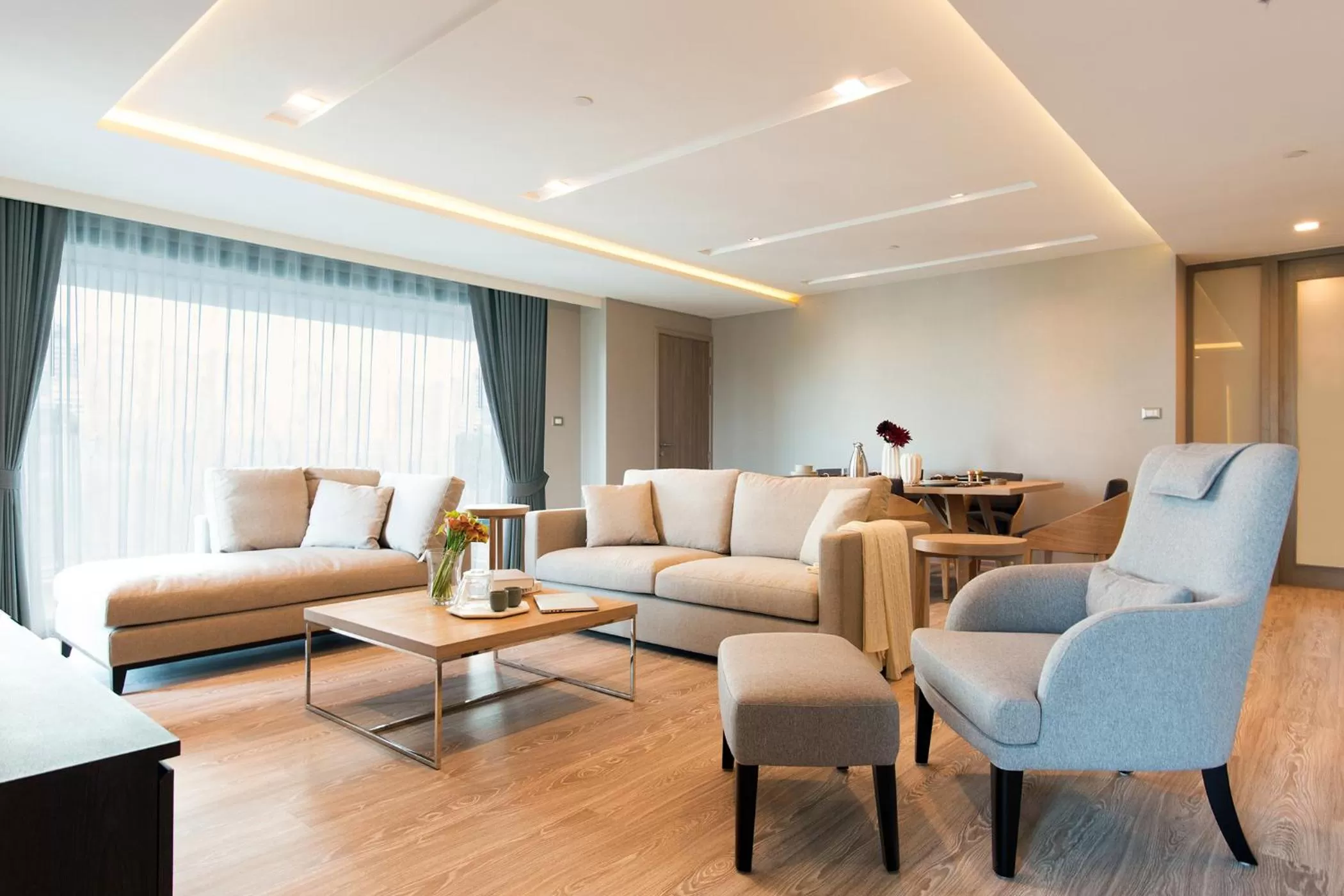 Living room in Somerset Ekamai Bangkok