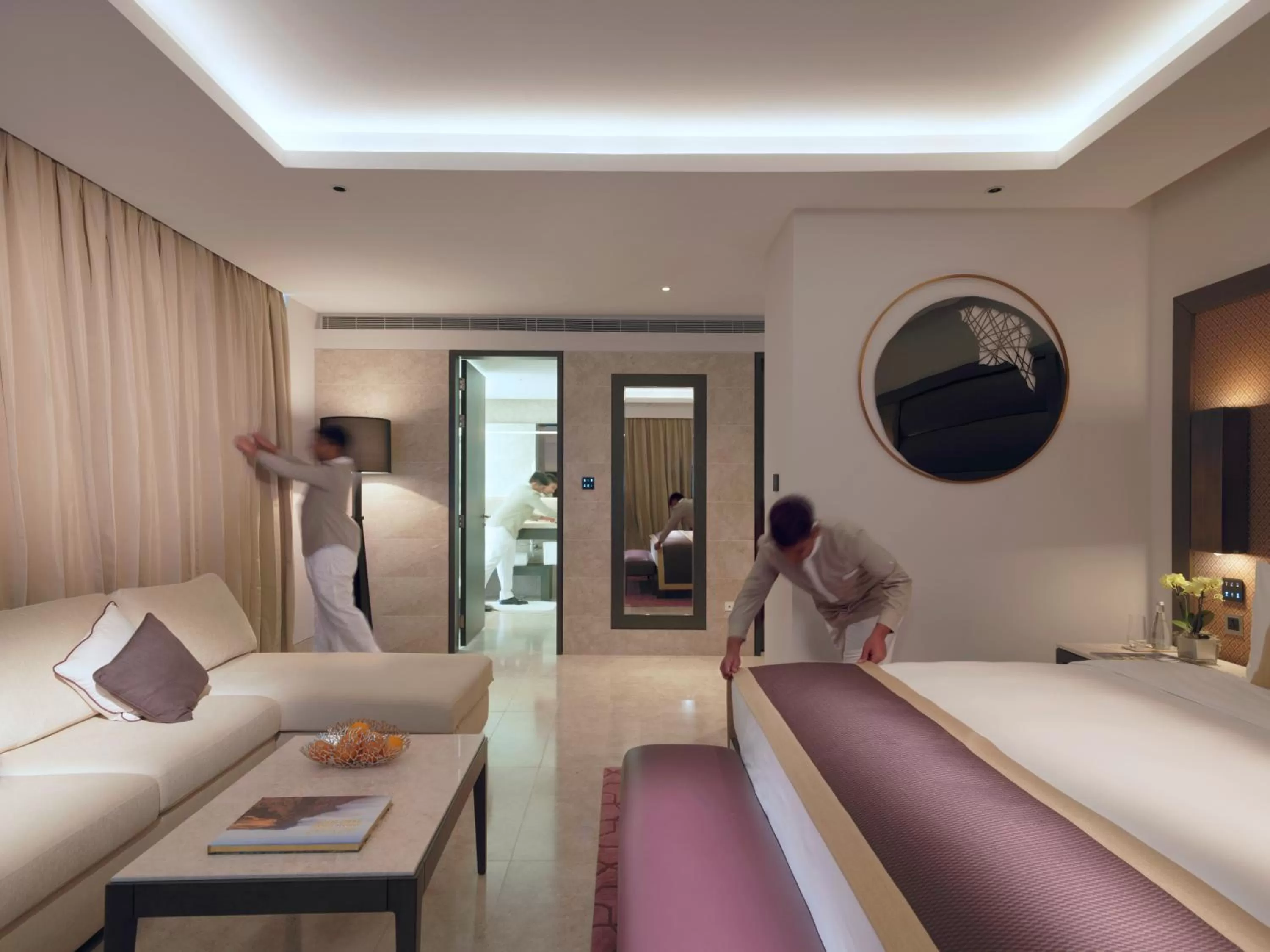 Bedroom, Bed in Kempinski Hotel Muscat