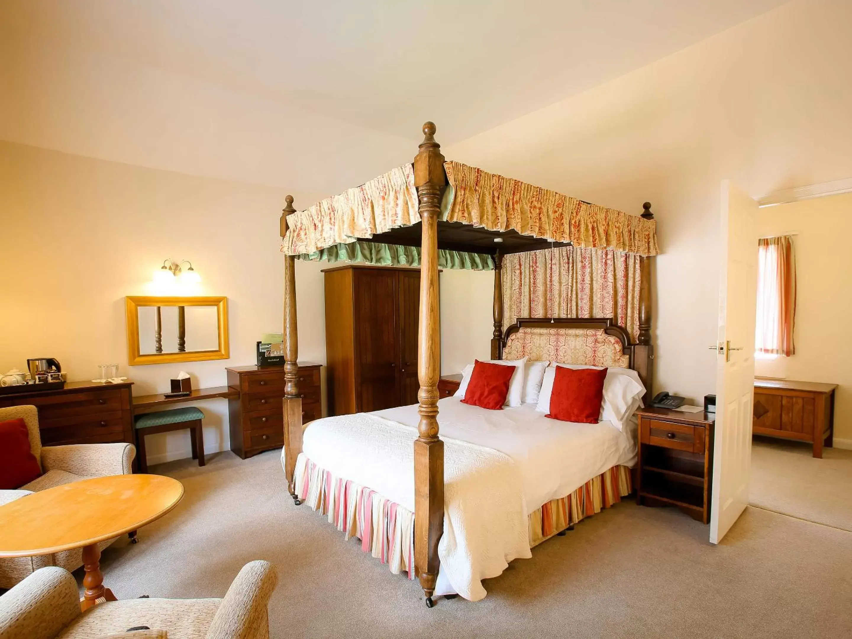 Bedroom, Bed in The Izaak Walton Country House Hotel