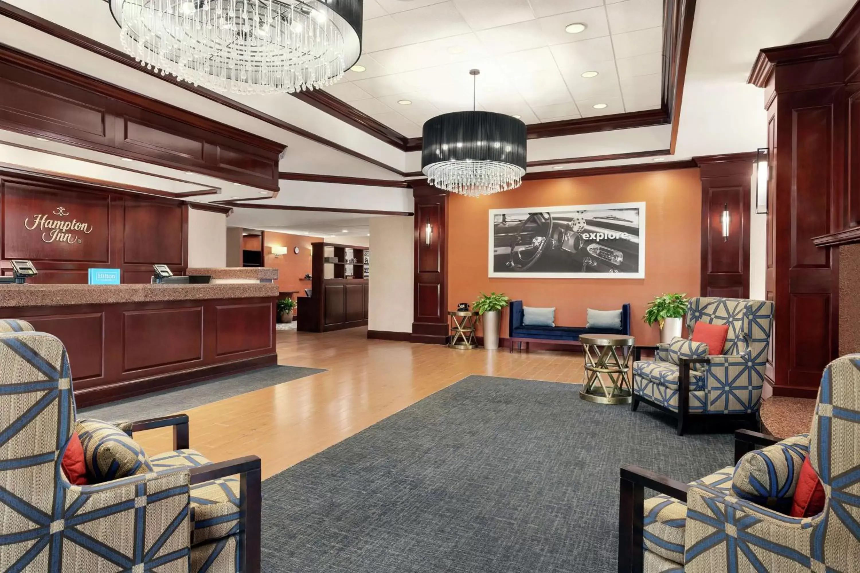 Lobby or reception, Lobby/Reception in Hampton Inn Dulles/Cascades