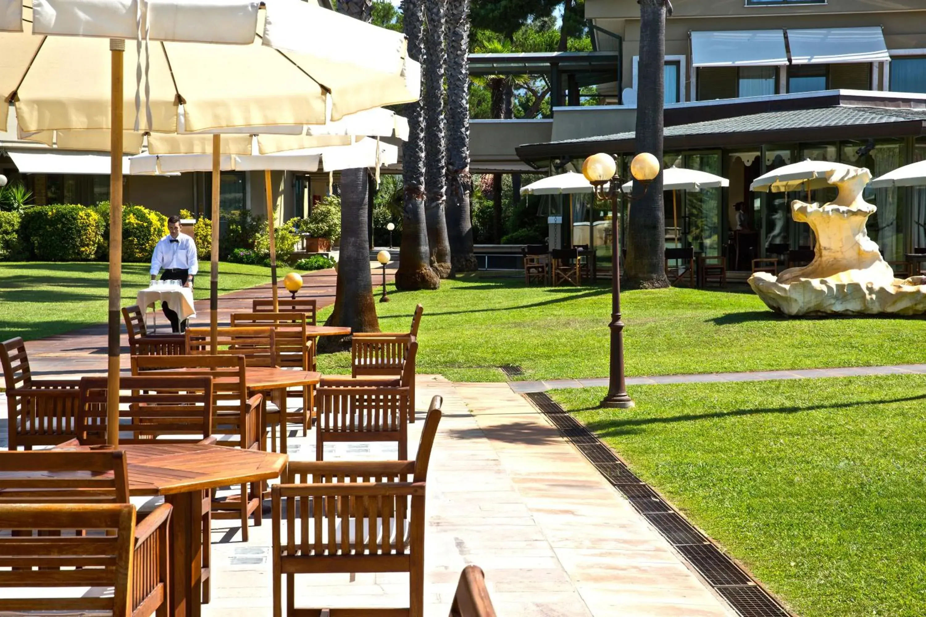 Patio in Hotel Villa Undulna - Terme della Versilia