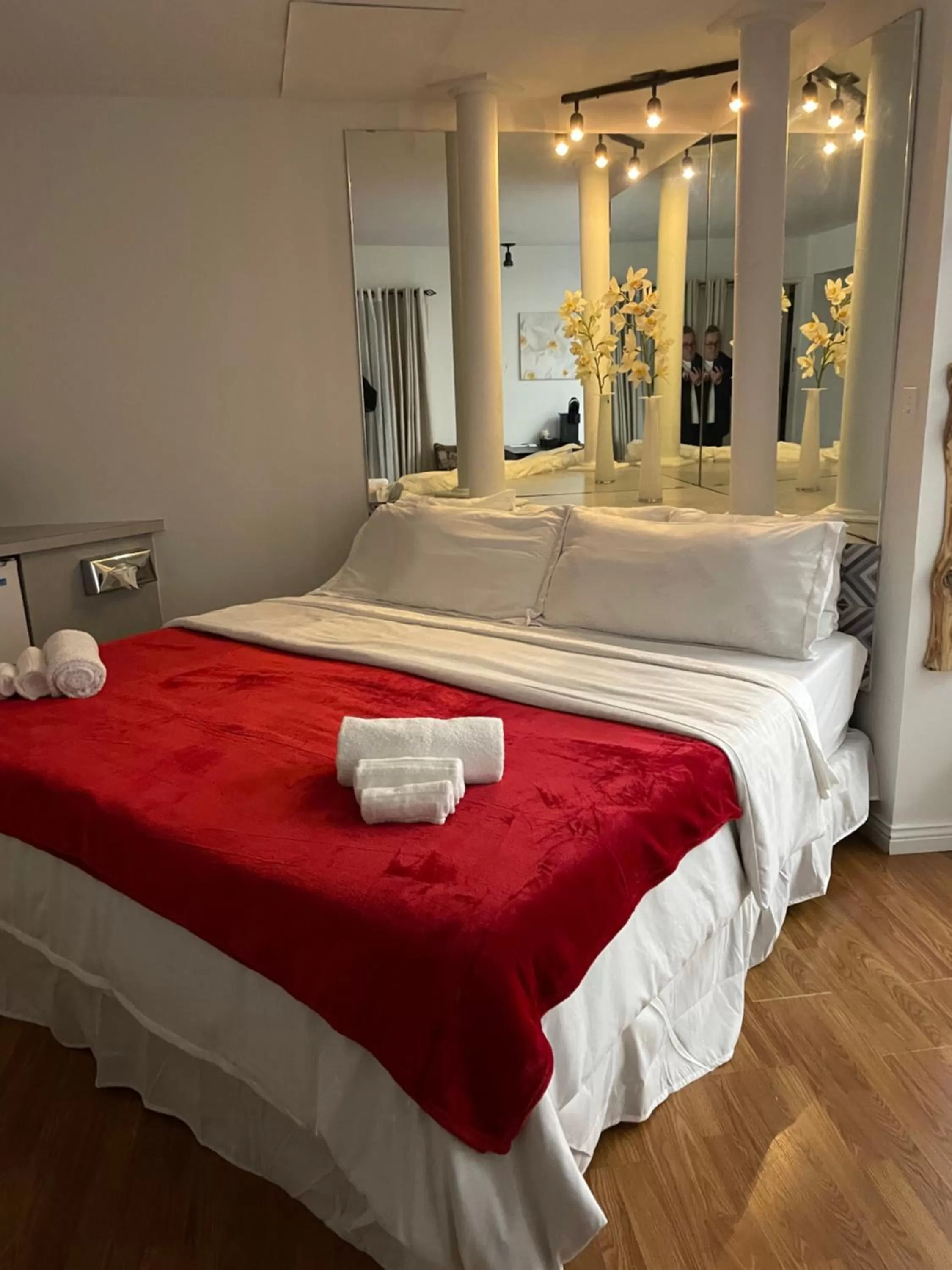 Bed in Motel du rosier