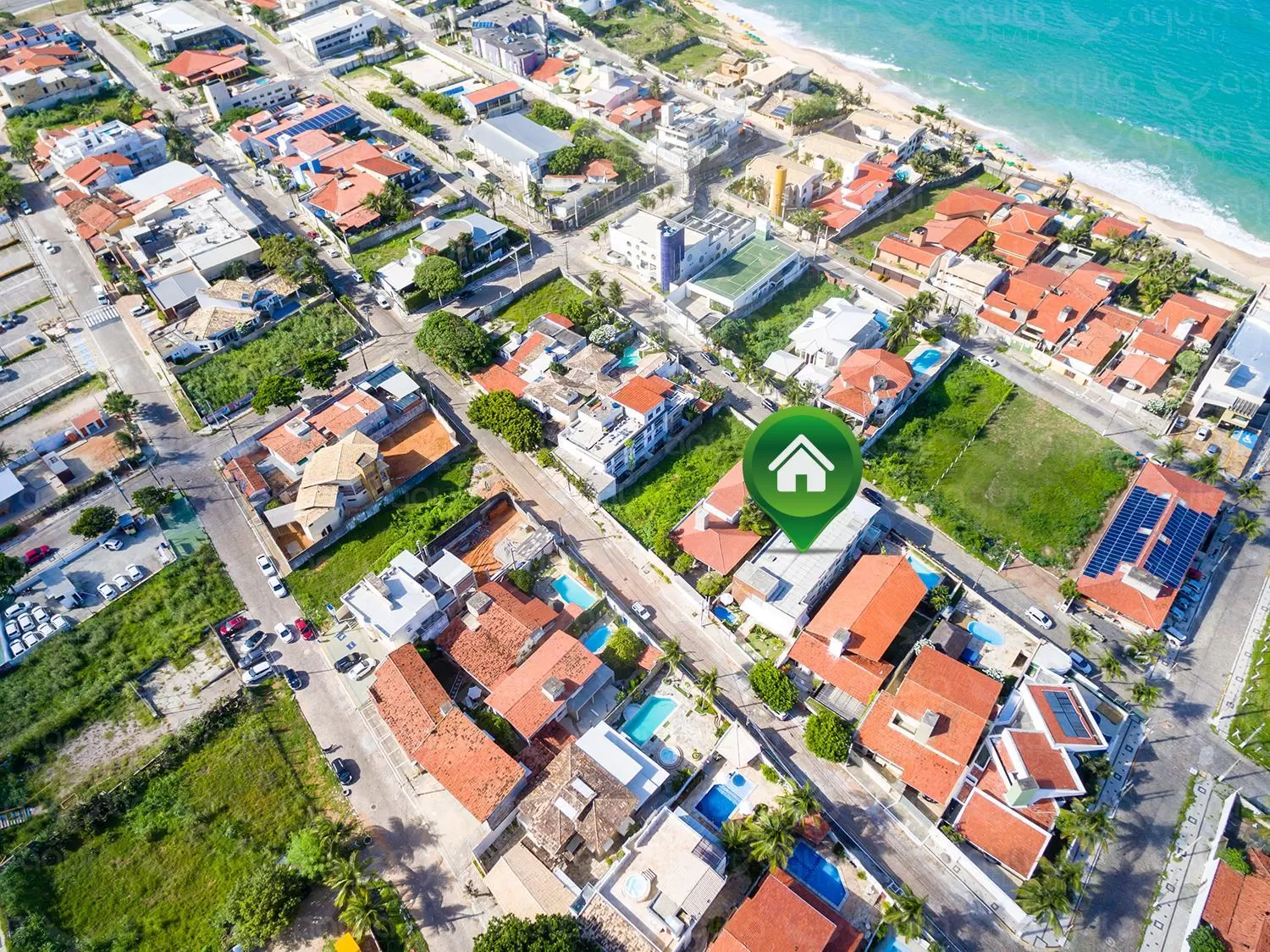 Location in Águia Flats Pousada