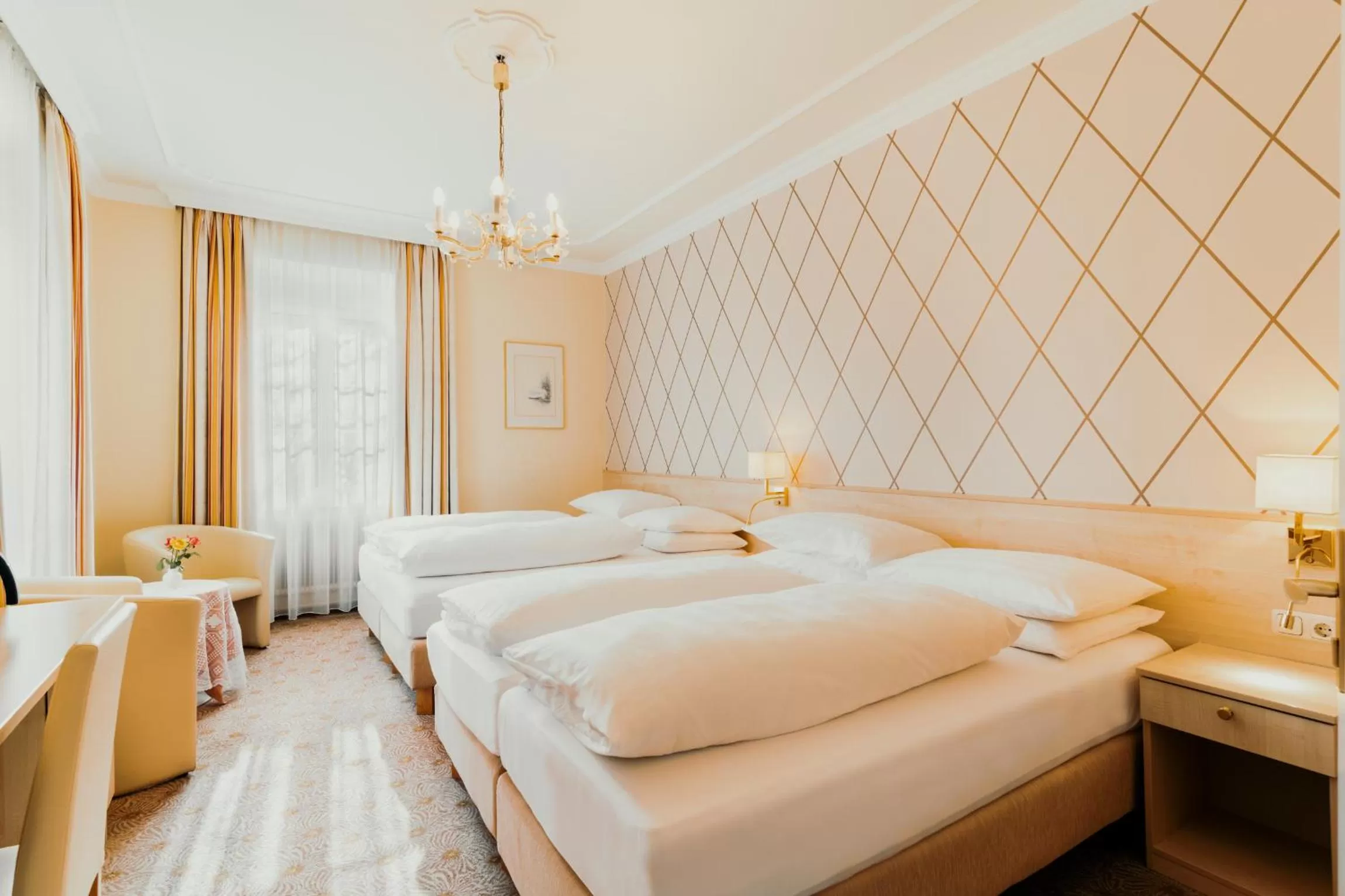 Bed in Hotel Scherer