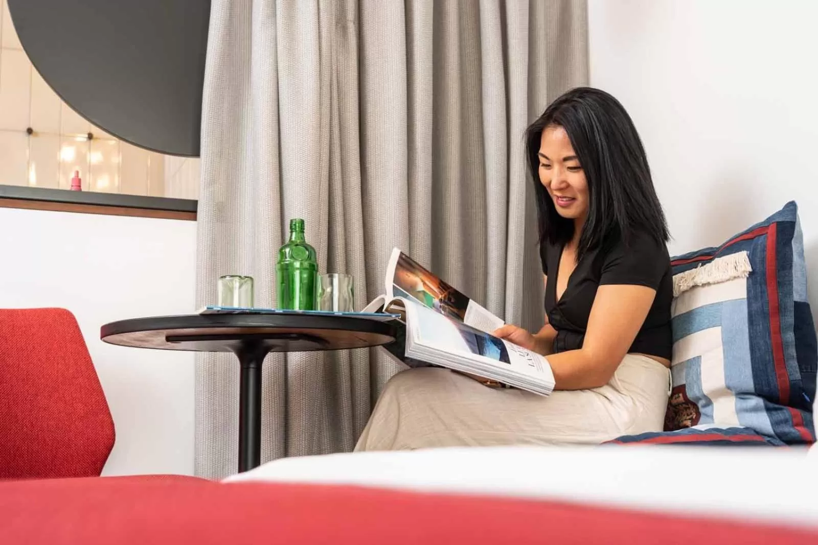 hair dresser, Bed in magdas HOTEL Vienna City - First Social Business HOTEL in Austria