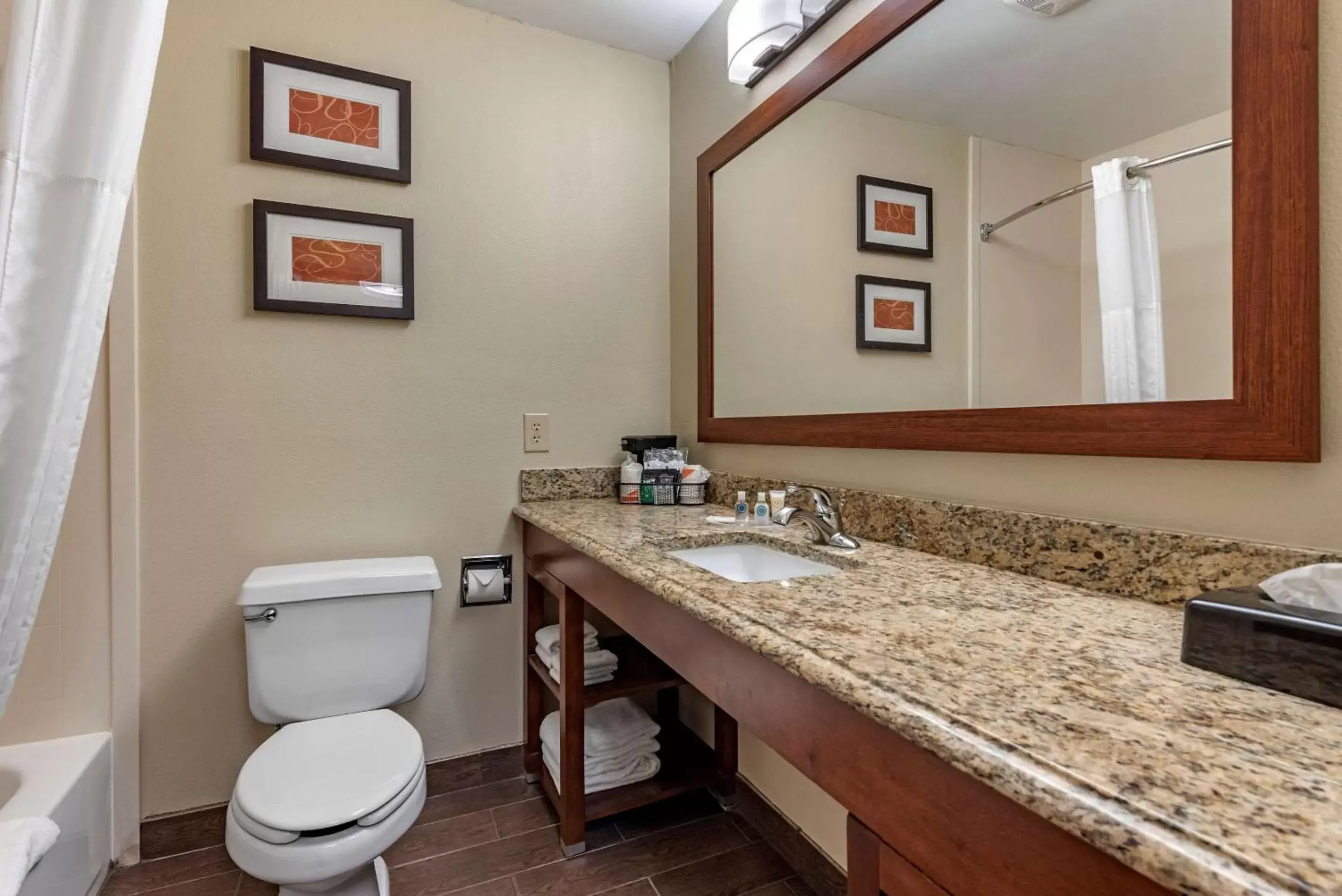 Photo of the whole room, Bathroom in Comfort Suites Terre Haute University Area