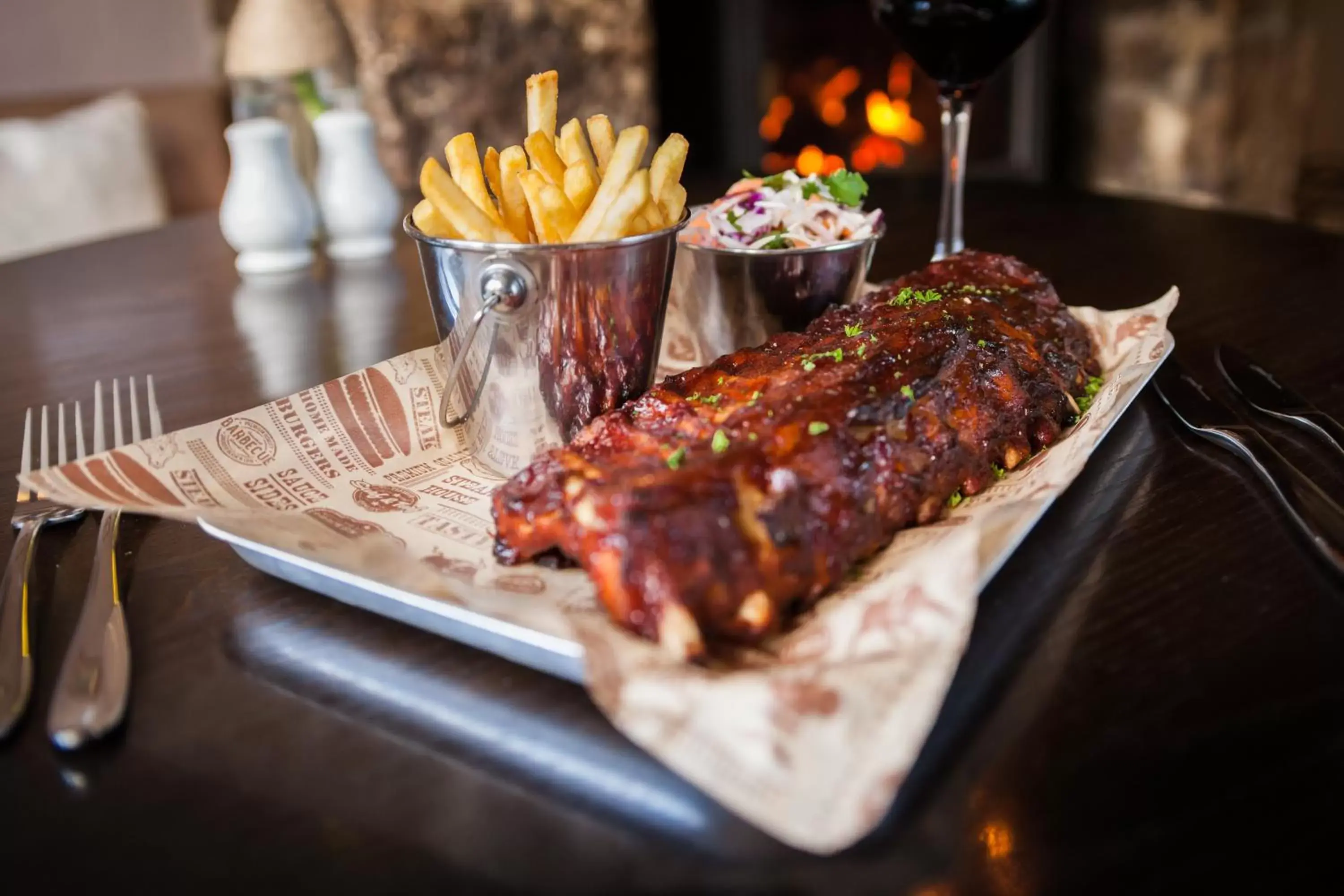 Food close-up in Black Horse Hotel