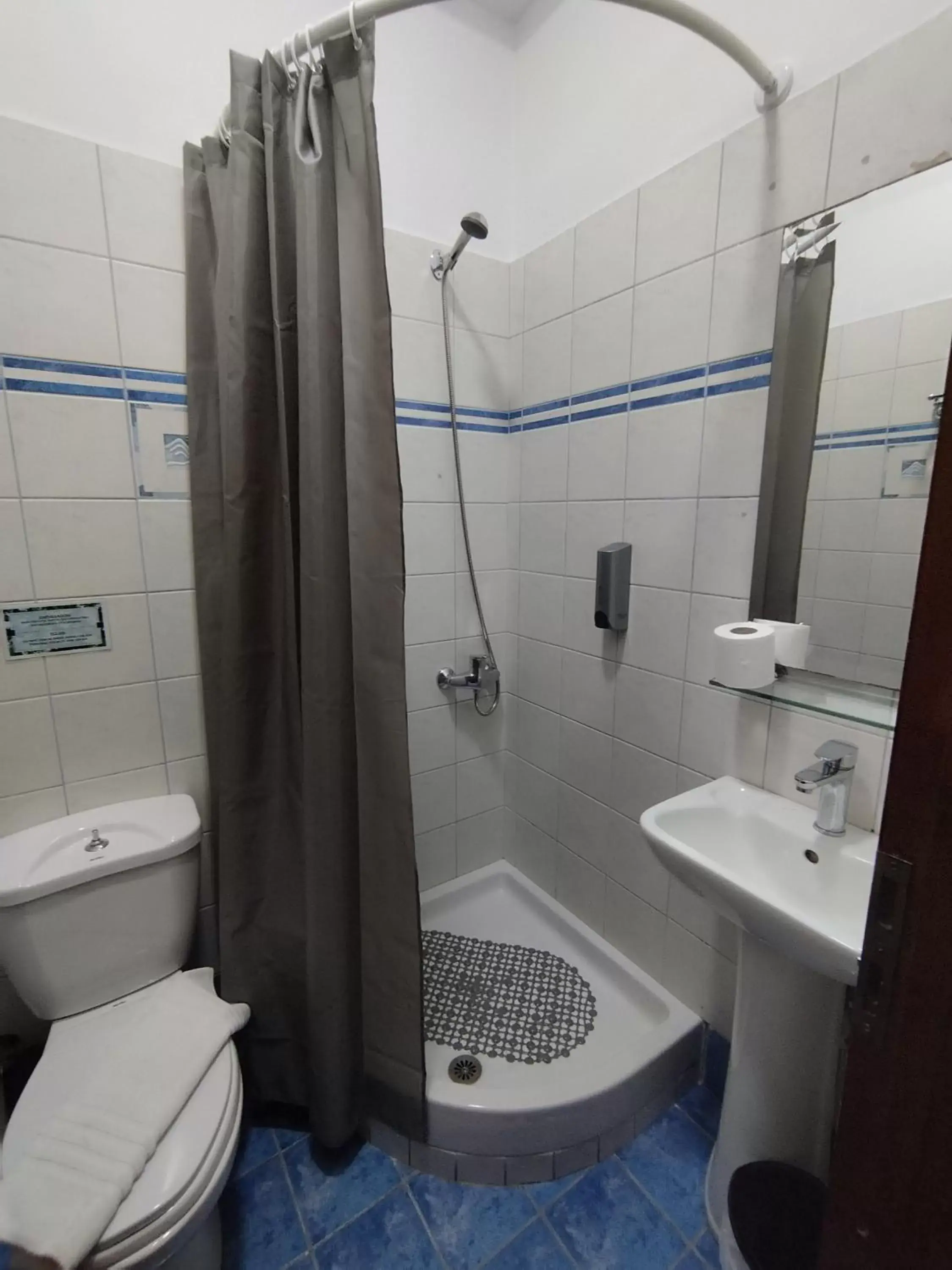 Shower, Bathroom in Piraeus Acropole Hotel