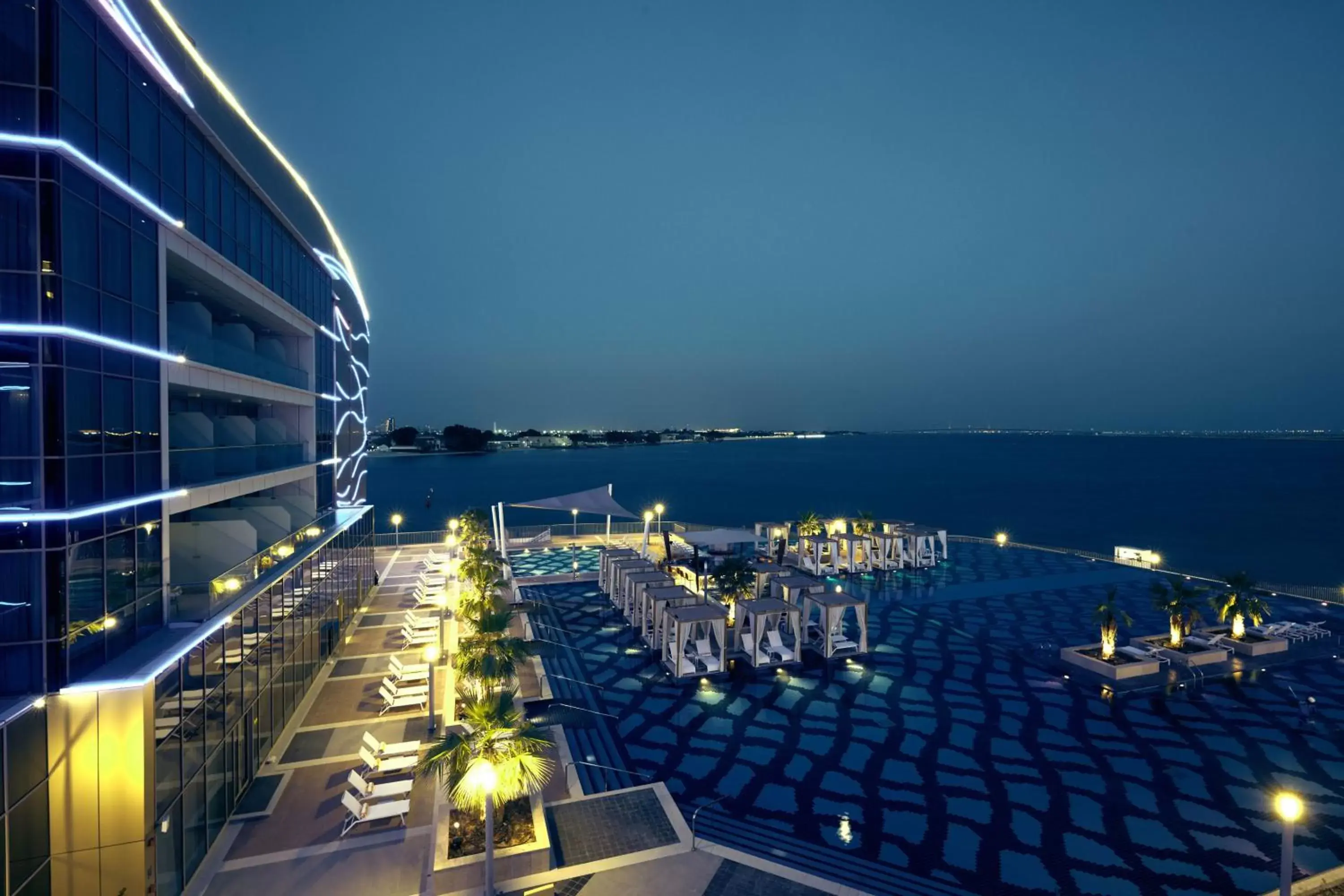 Pool view in Royal M Hotel & Resort Abu Dhabi