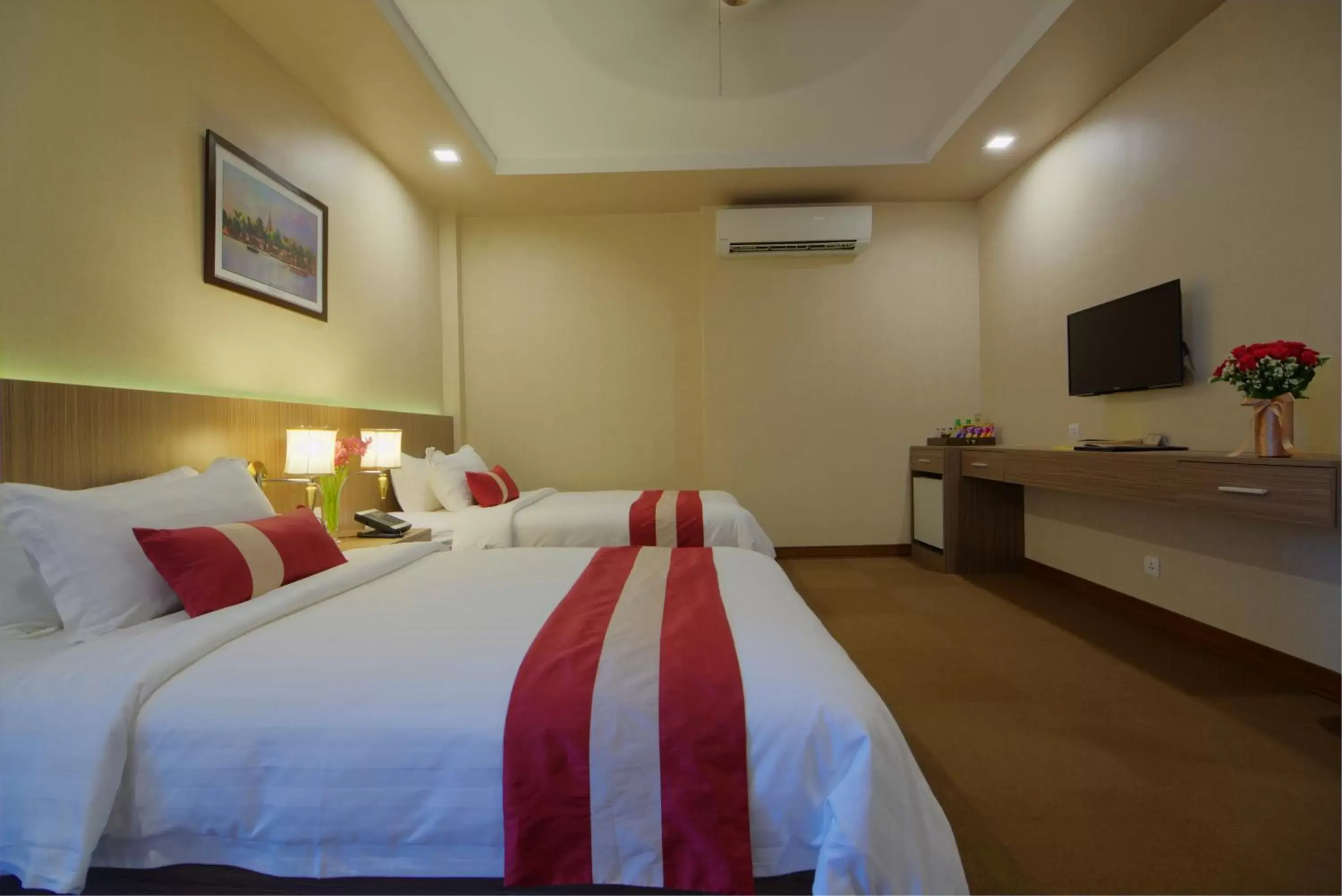 Bed in Anik Boutique Hotel & Spa on Norodom Blvd