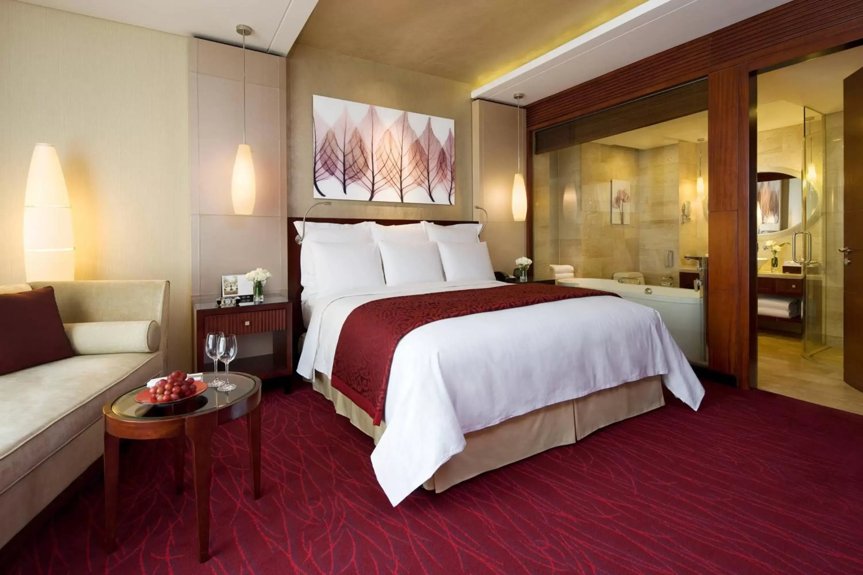 Photo of the whole room, Bed in Beijing Marriott Hotel Northeast