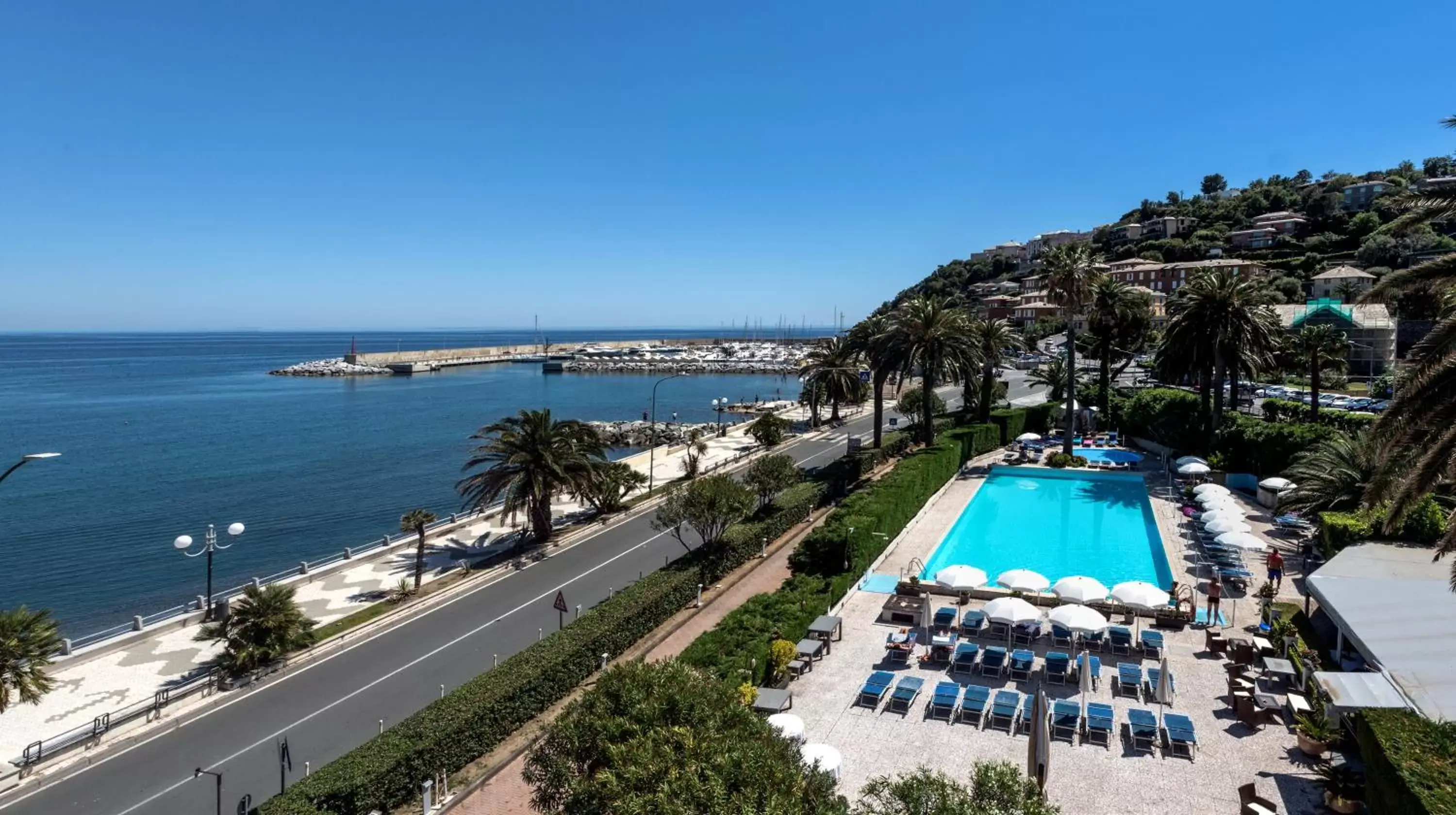 Bird's eye view, Pool View in Grand Hotel Arenzano